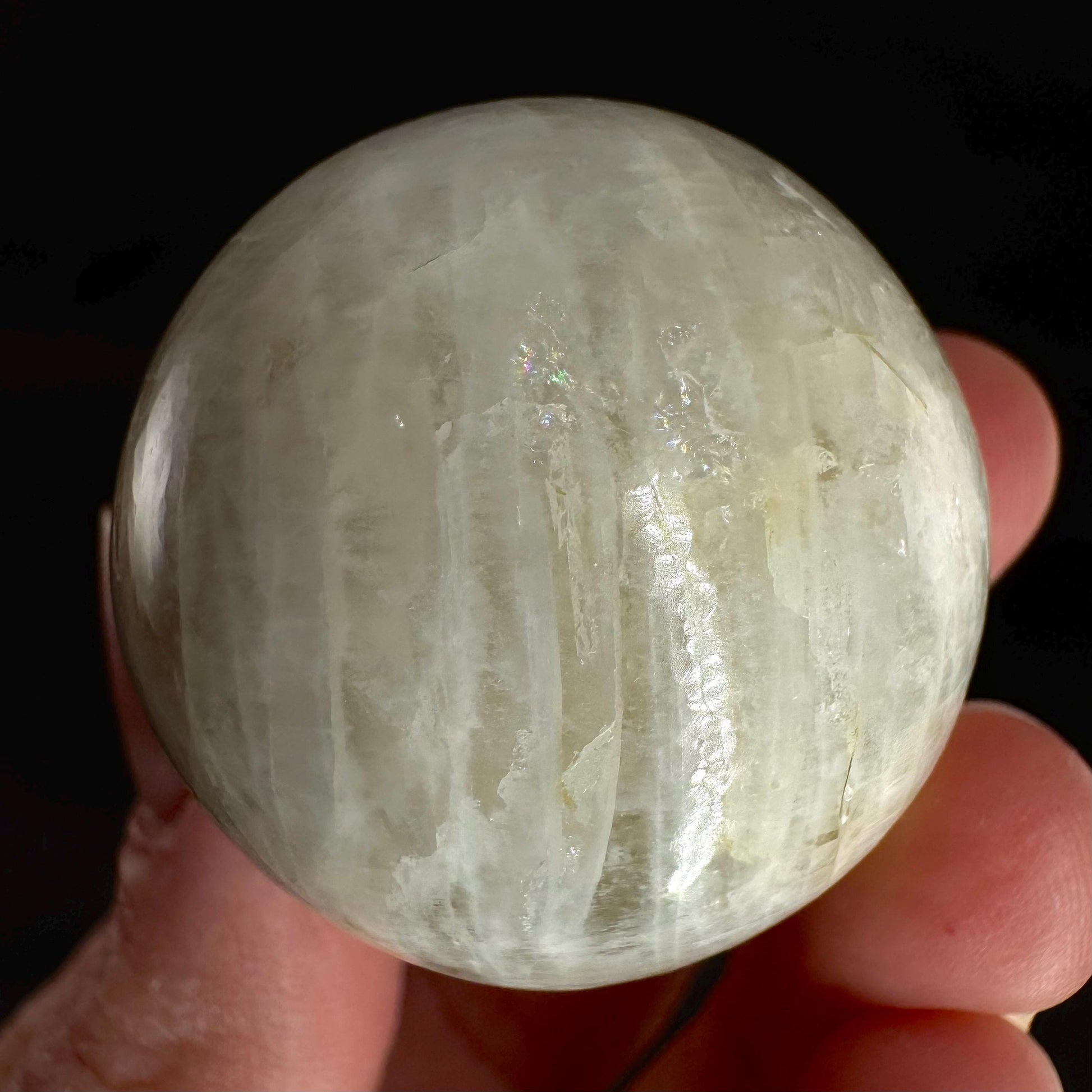 Moonstone Sphere | Blue Flash Feldspar Crystal Ball