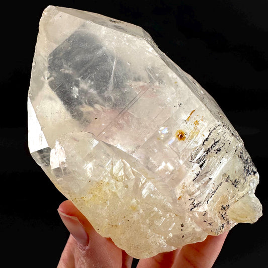 Natural Quartz Crystal Point | raw clear quartz cluster from Namibia