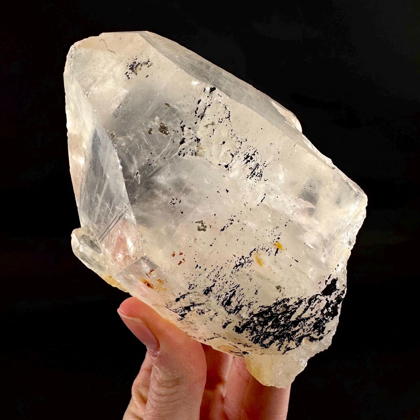 Natural Quartz Crystal Point | raw clear quartz cluster from Namibia