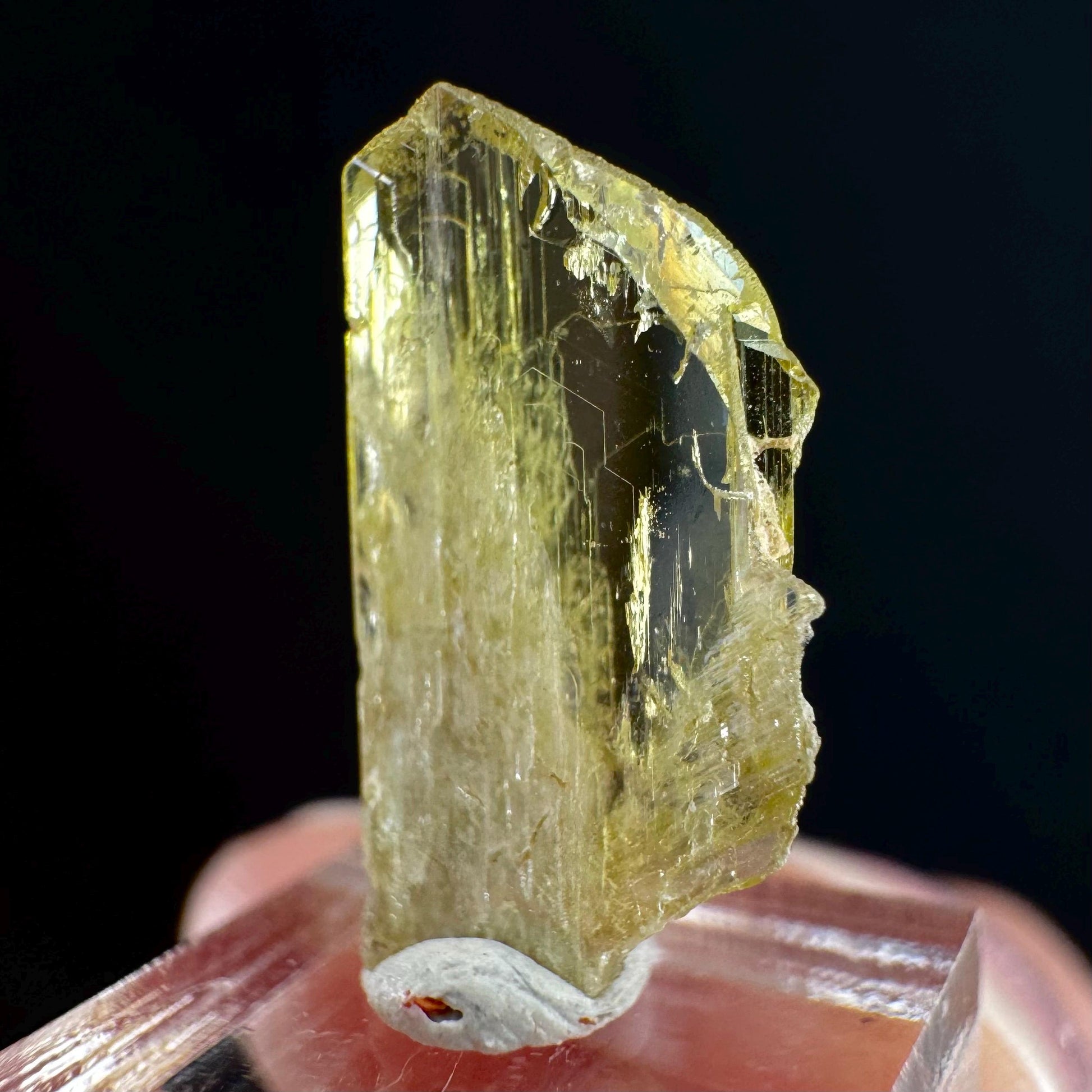 Yellow Chrysoberyl Specimen | Raw Natural Crystal, Rare Mineral from Madagascar