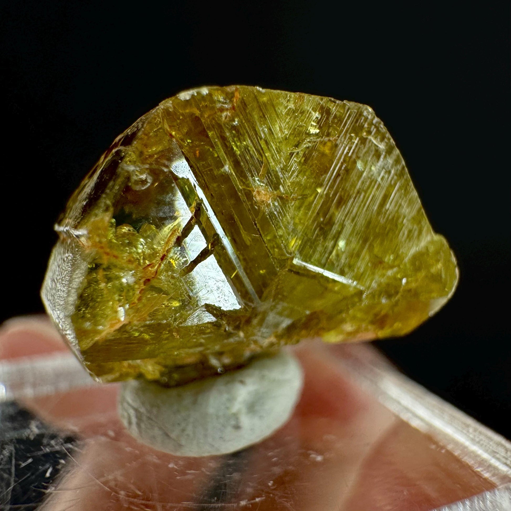 Yellow Chrysoberyl Specimen | Raw Natural Crystal, Rare Mineral from Madagascar