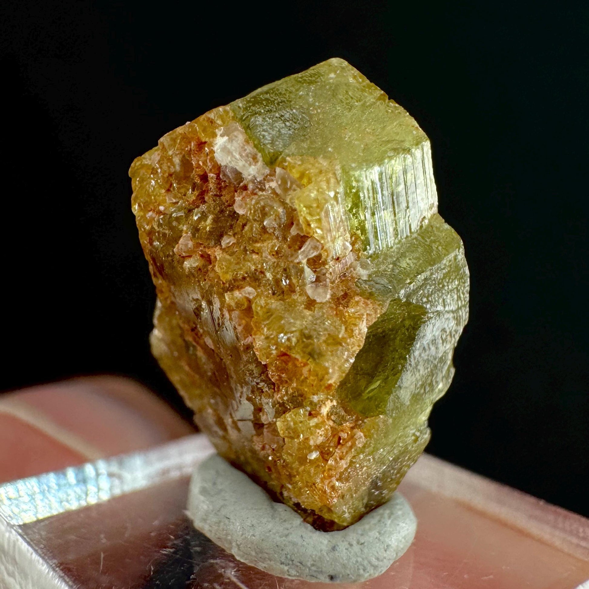 Yellow Chrysoberyl Specimen | Raw Natural Crystal, Rare Mineral from Madagascar