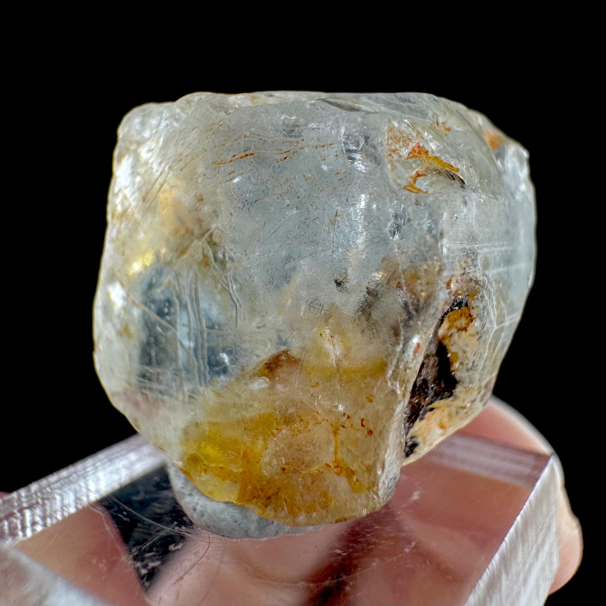 Topaz from Klein Spitzkoppe, Namibia | natural crystal, raw mineral specimen (November Birthstone)
