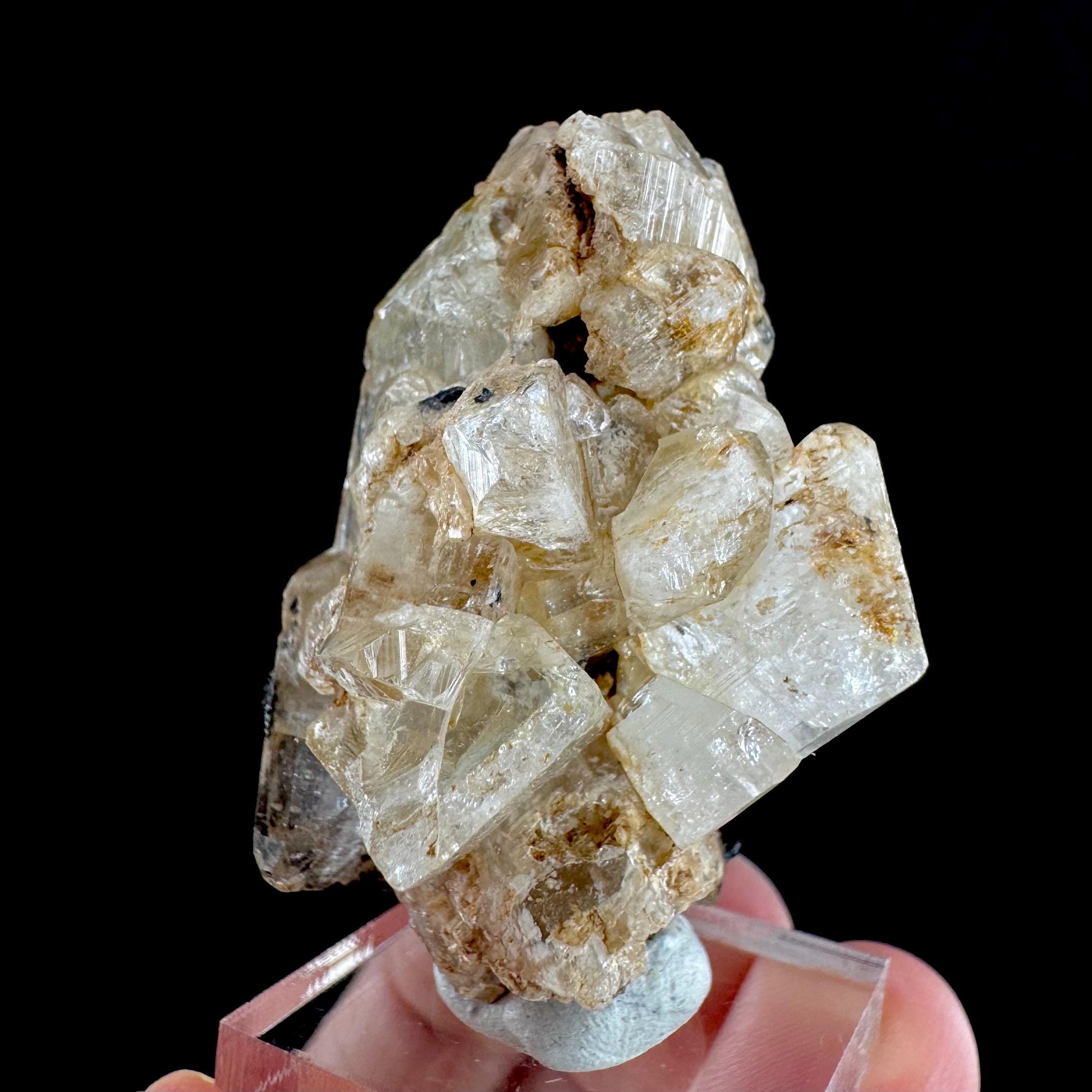 Topaz with Quartz & Black Tourmaline from Klein Spitzkoppe | natural crystal, raw mineral specimen (Namibia)