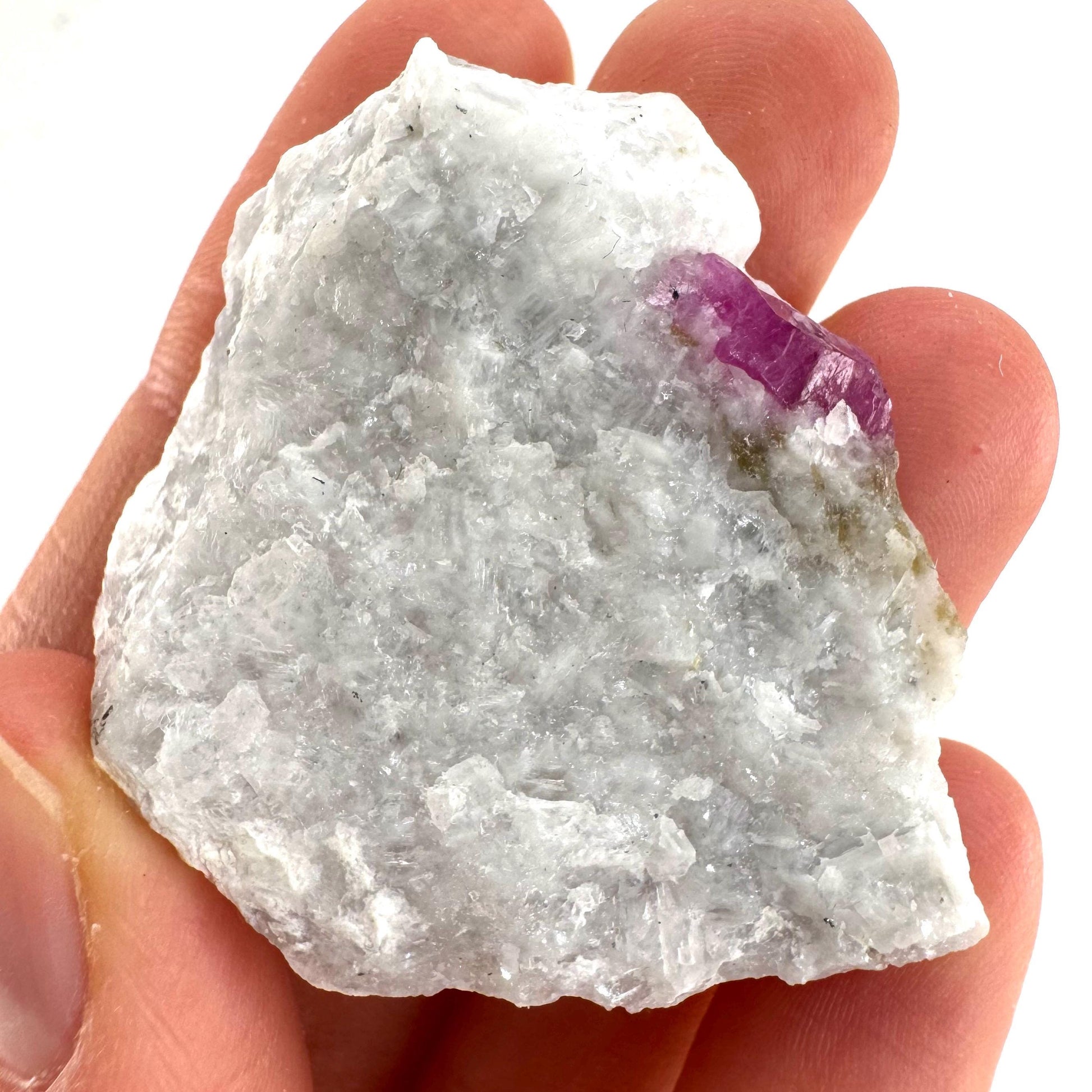 Ruby on Matrix | Natural crystal cluster, UV reactive, raw mineral specimen (Pakistan)