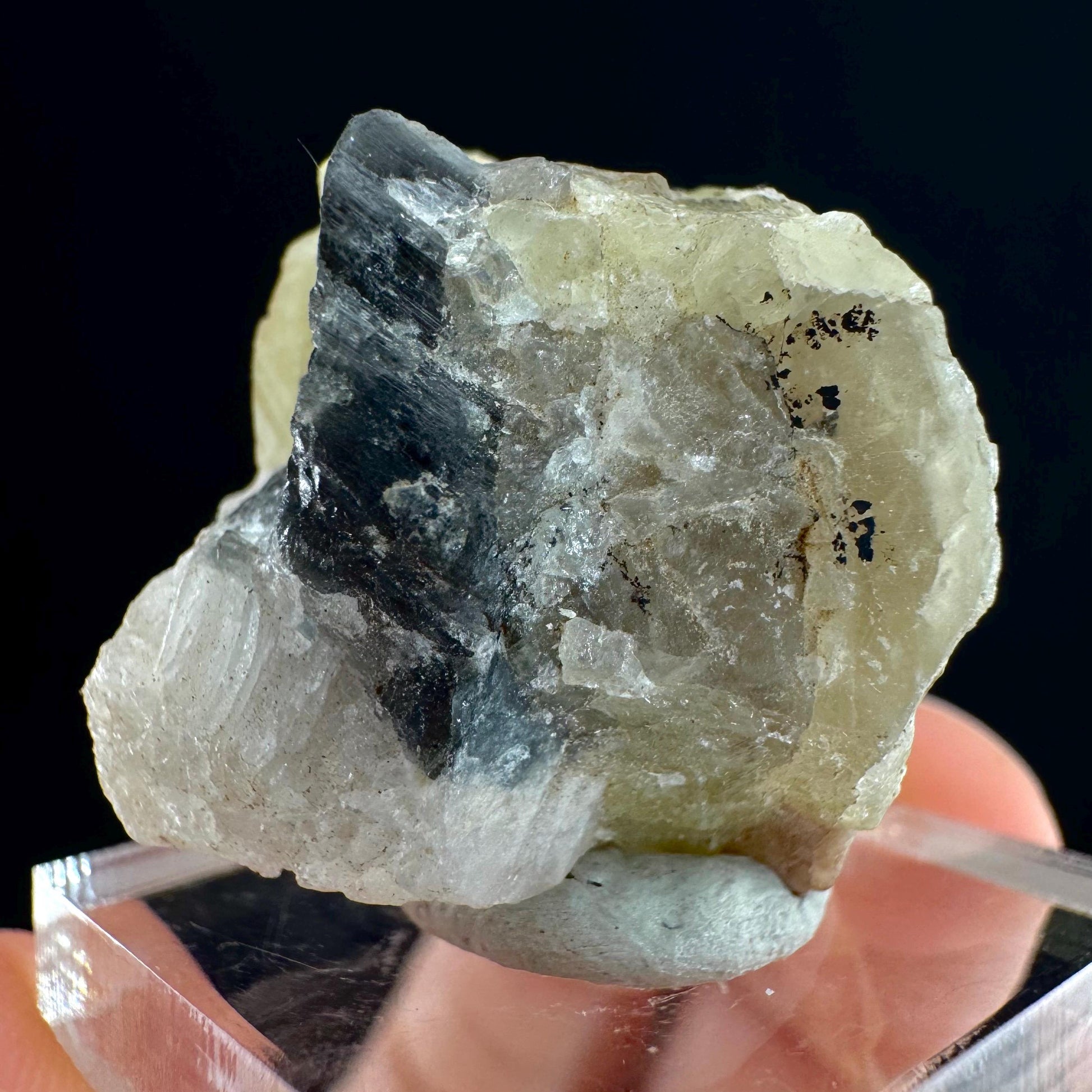 Rare! Londonite on Matrix | natural crystal cluster, raw yellow mineral (Madagascar)