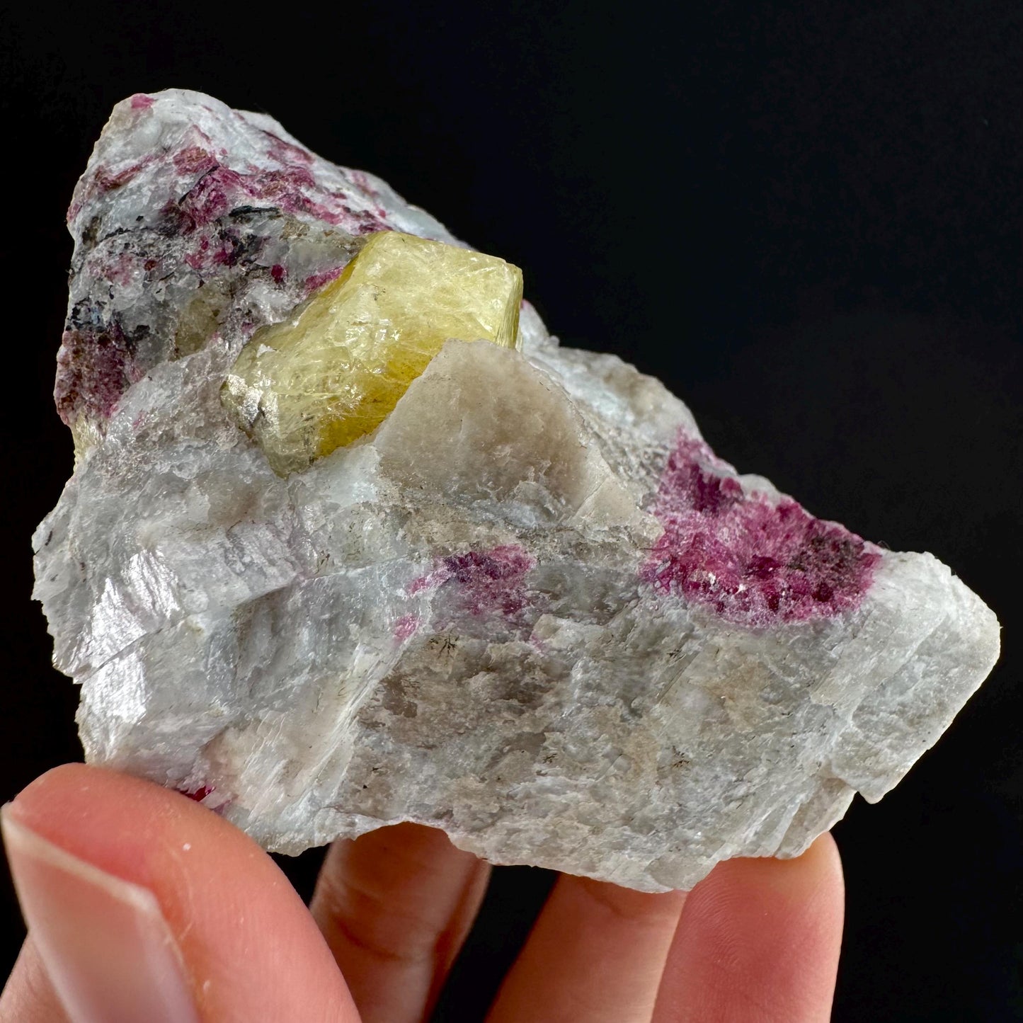 Rare! Londonite with Liddicoatite | natural crystal cluster, raw mineral specimen (Madagascar)