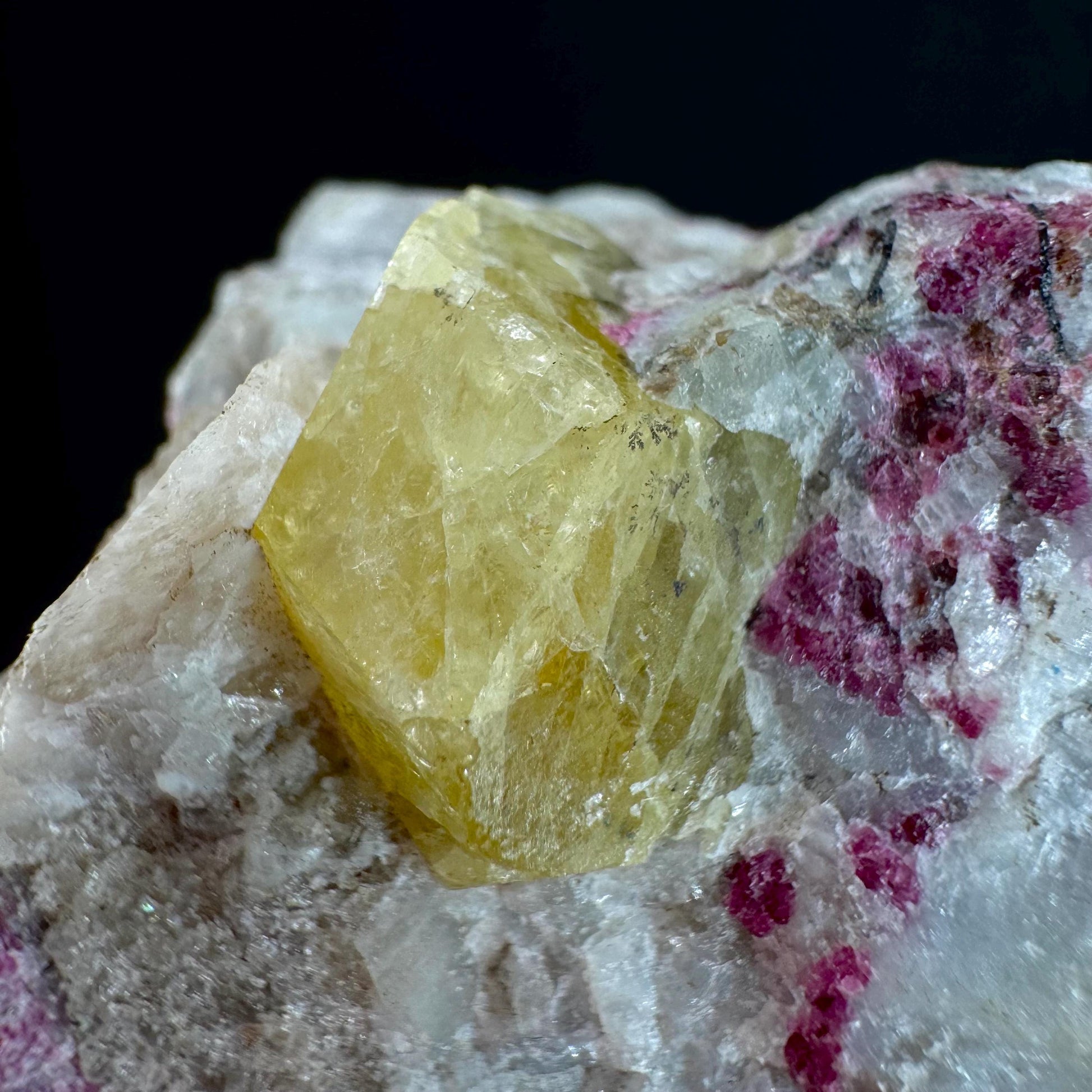 Rare! Londonite with Liddicoatite | natural crystal cluster, raw mineral specimen (Madagascar)