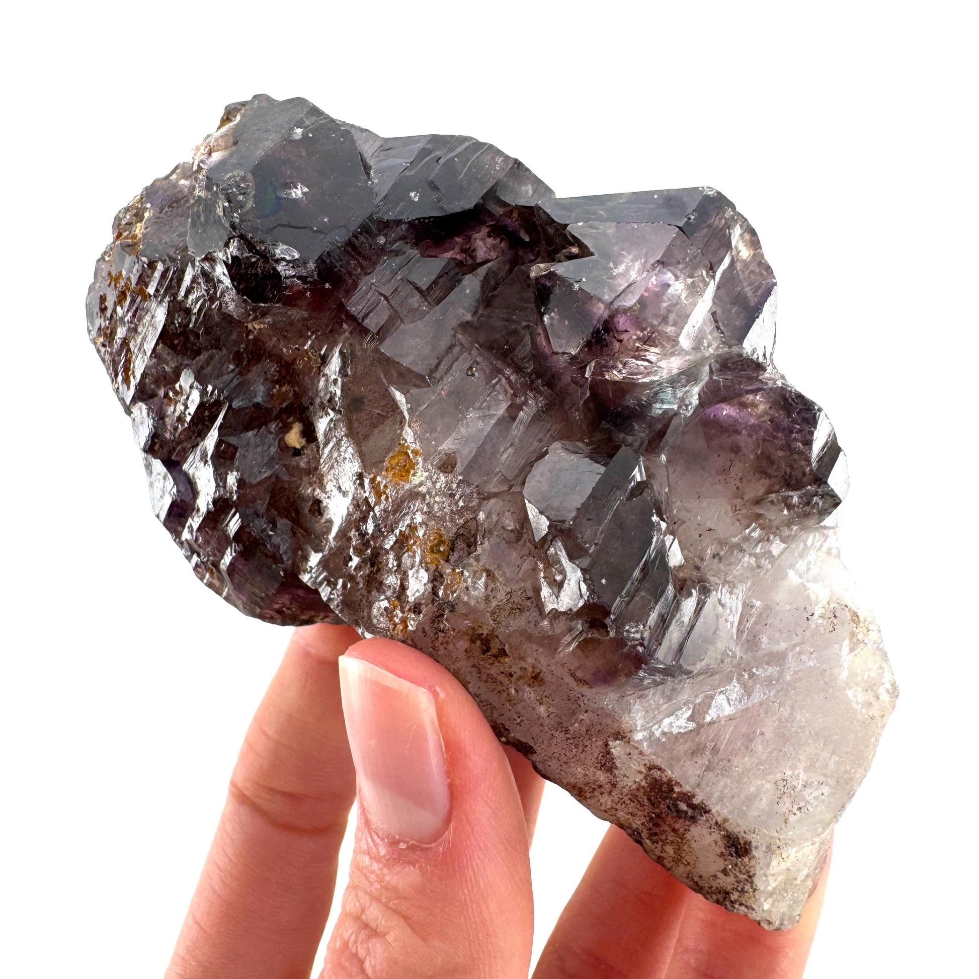 Elestial Amethyst Scepter | Shangaan amethyst crystal cluster, natural mineral specimen