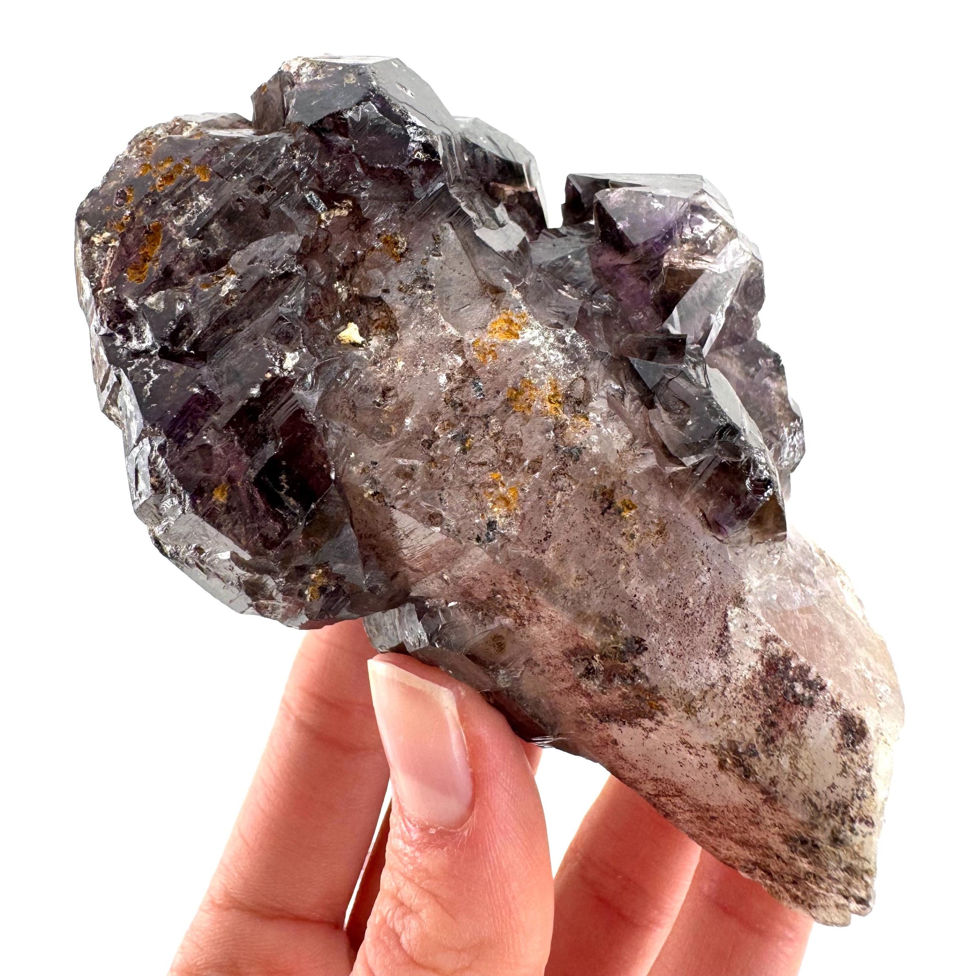 Elestial Amethyst Scepter | Shangaan amethyst crystal cluster, natural mineral specimen