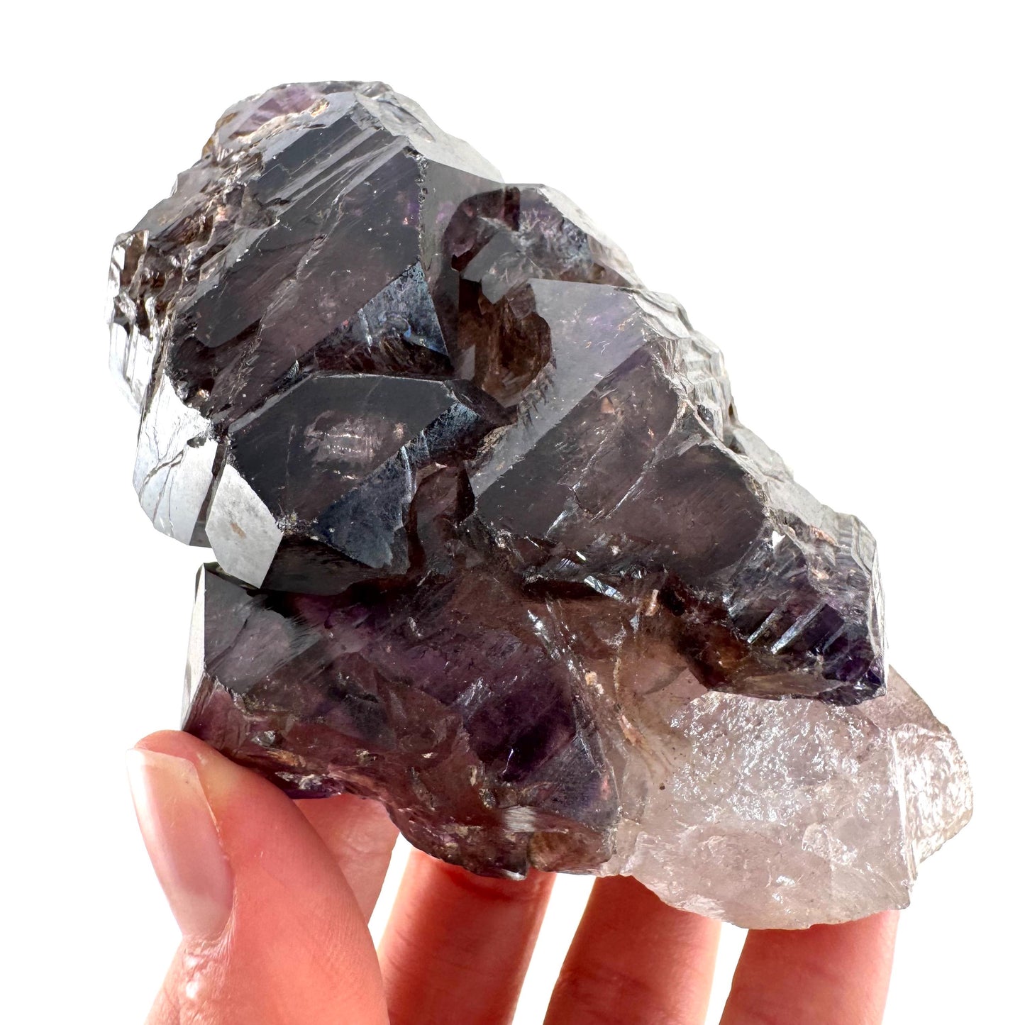 Elestial Amethyst Scepter | Shangaan amethyst crystal cluster, natural mineral specimen