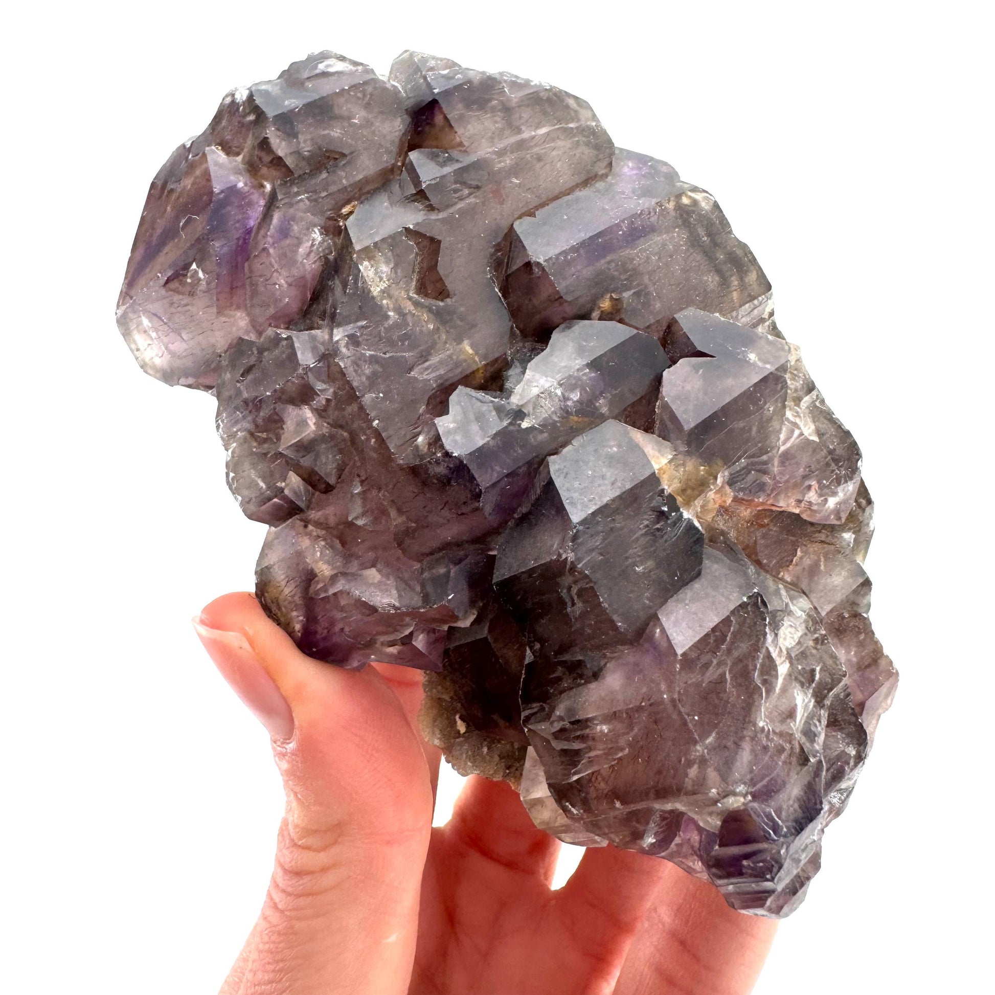 Elestial Amethyst | Shangaan amethyst crystal cluster, raw mineral specimen