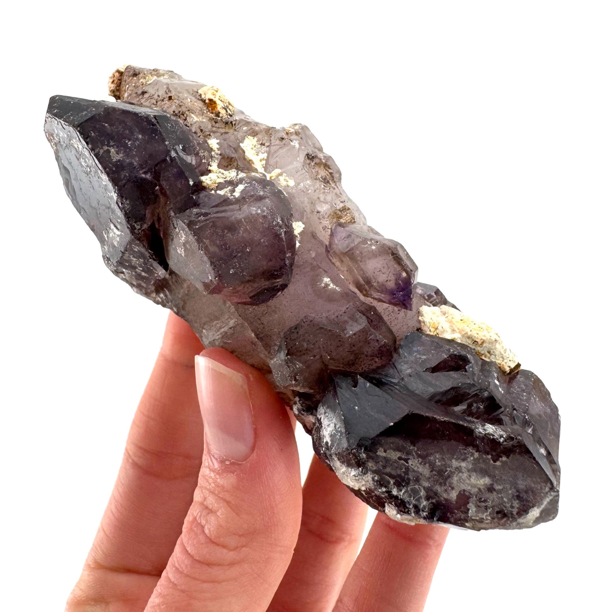 Elestial Amethyst Scepter | Shangaan amethyst crystal cluster, natural mineral specimen