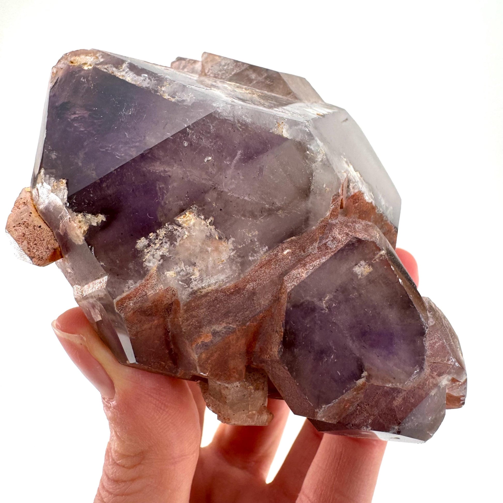 Elestial Amethyst | purple amethyst crystal cluster, raw mineral specimen