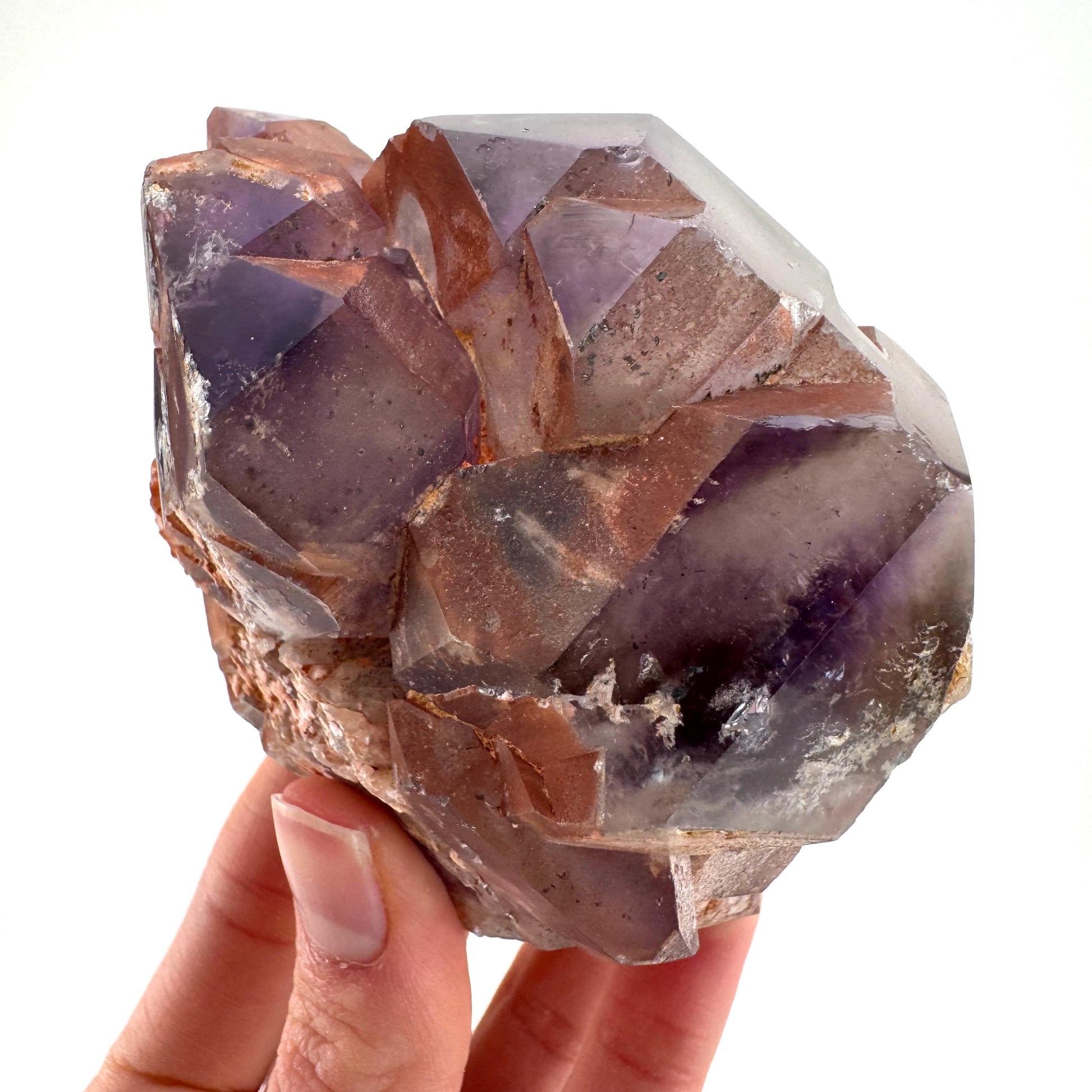 Elestial Amethyst | purple amethyst crystal cluster, raw mineral specimen