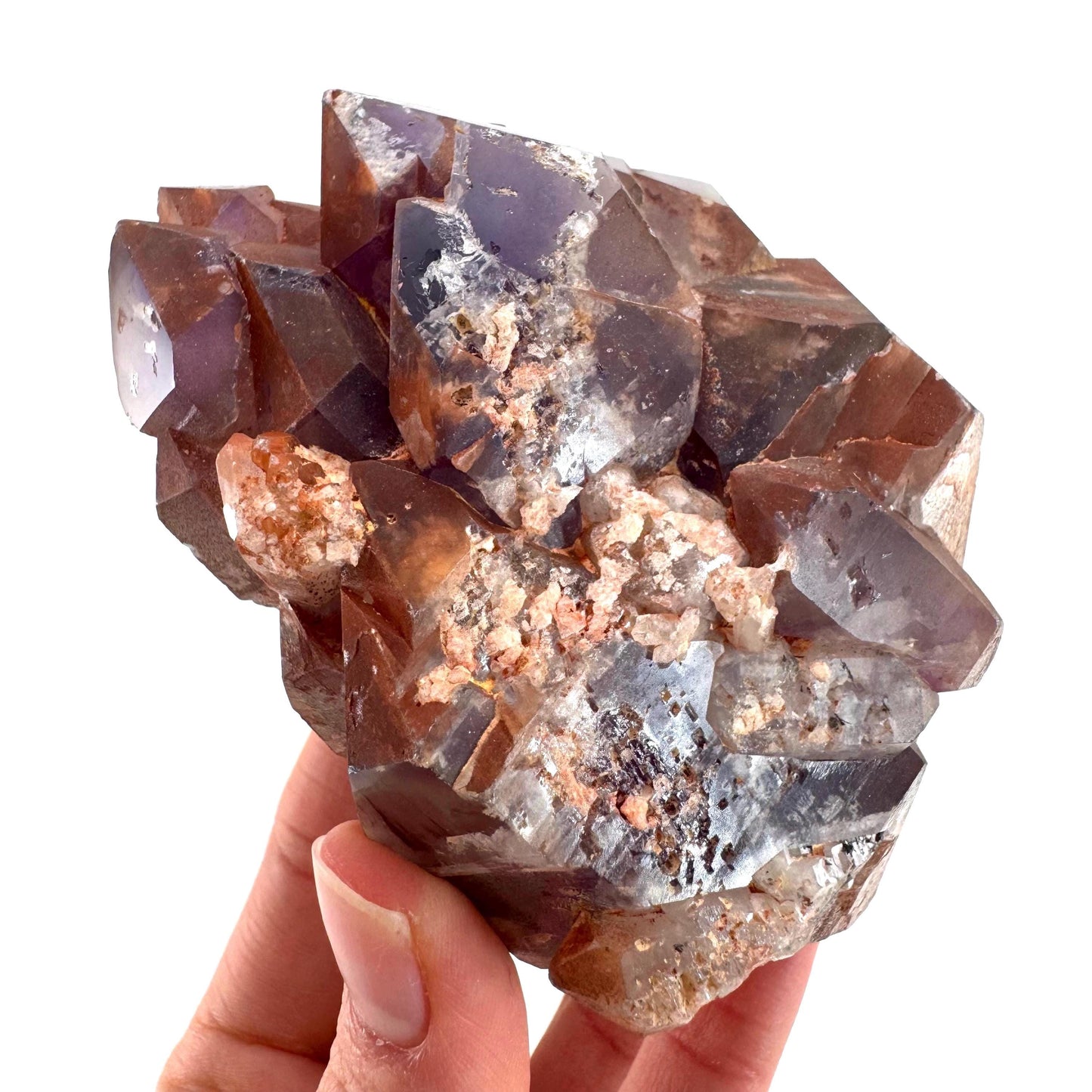 Elestial Amethyst | purple amethyst crystal cluster, raw mineral specimen