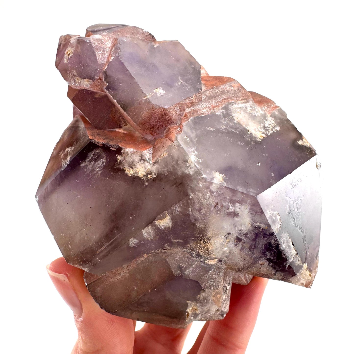 Elestial Amethyst | purple amethyst crystal cluster, raw mineral specimen
