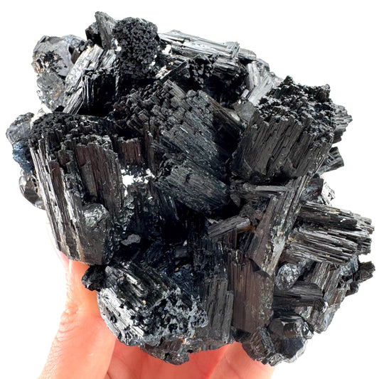 XL Black Tourmaline Cluster | high quality raw black tourmaline crystal, protection stone