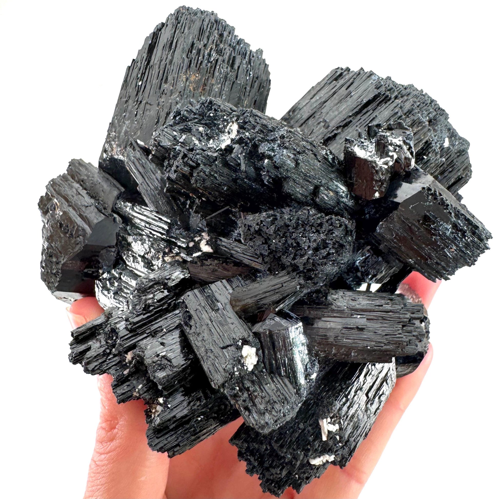 XL Black Tourmaline Cluster | Namibian Protection Stone
