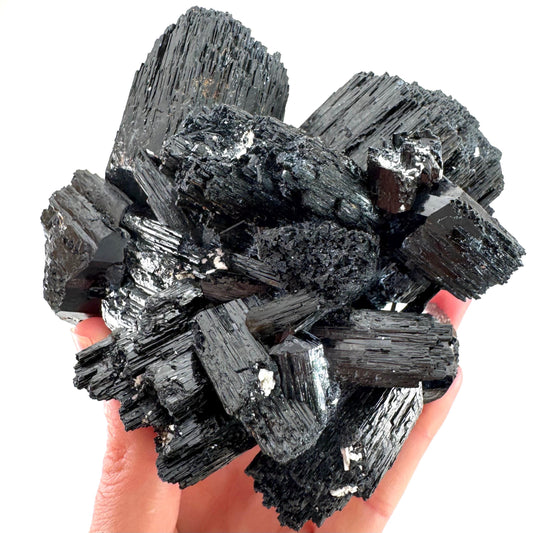 XL Black Tourmaline Cluster | Namibian Protection Stone