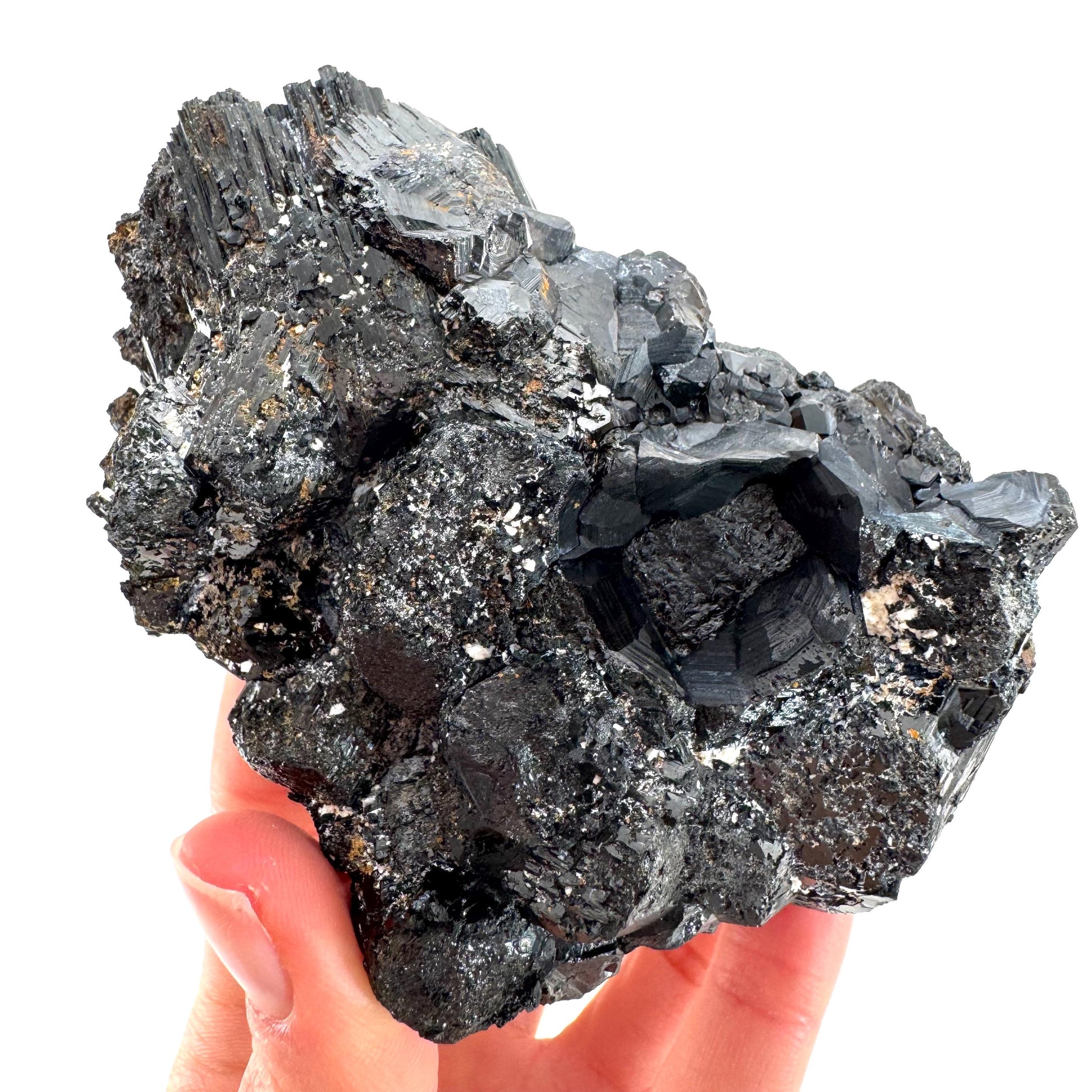Erongo Black Tourmaline Cluster | Raw Crystal Protection Stone