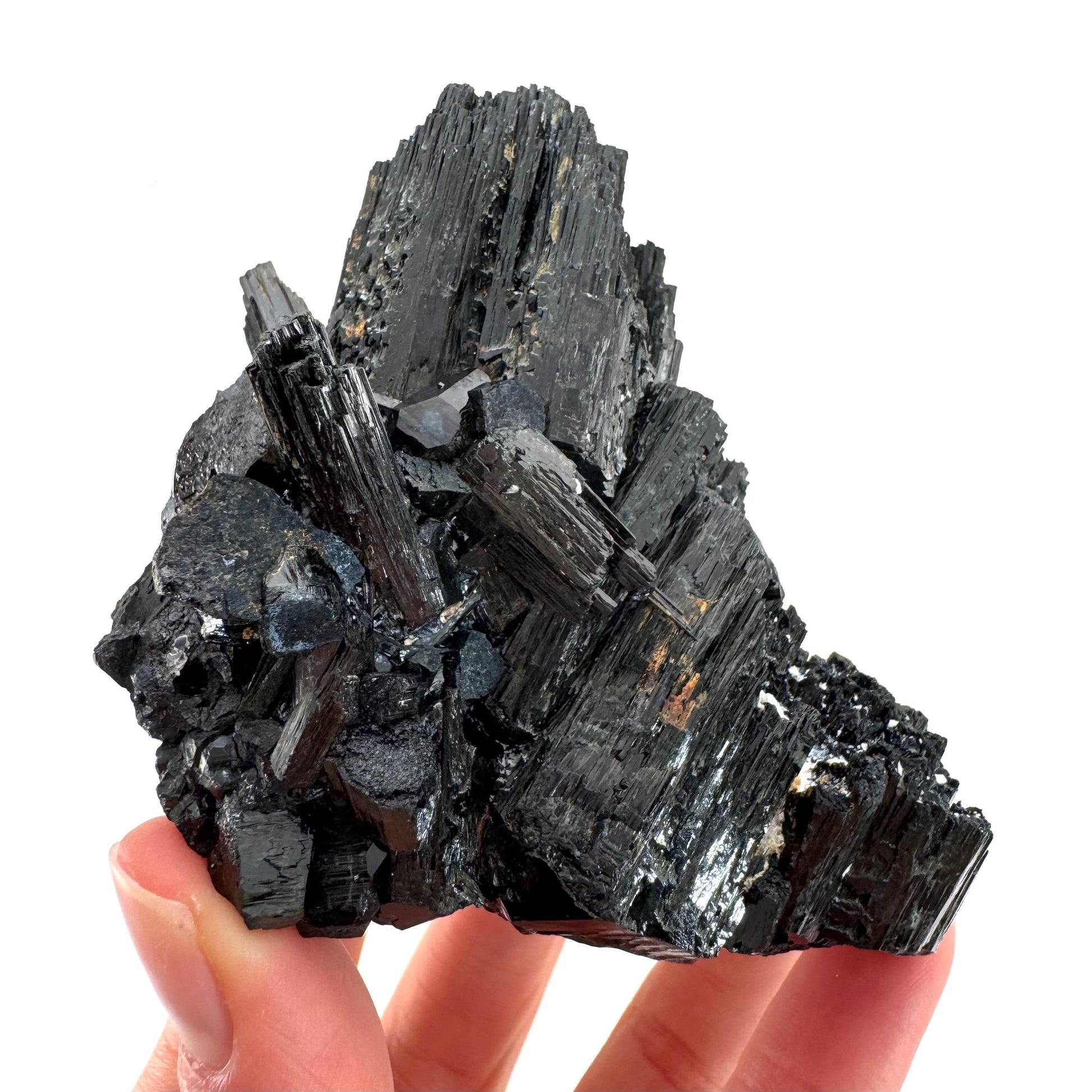 Erongo Black Tourmaline Cluster | Raw Crystal Protection Stone