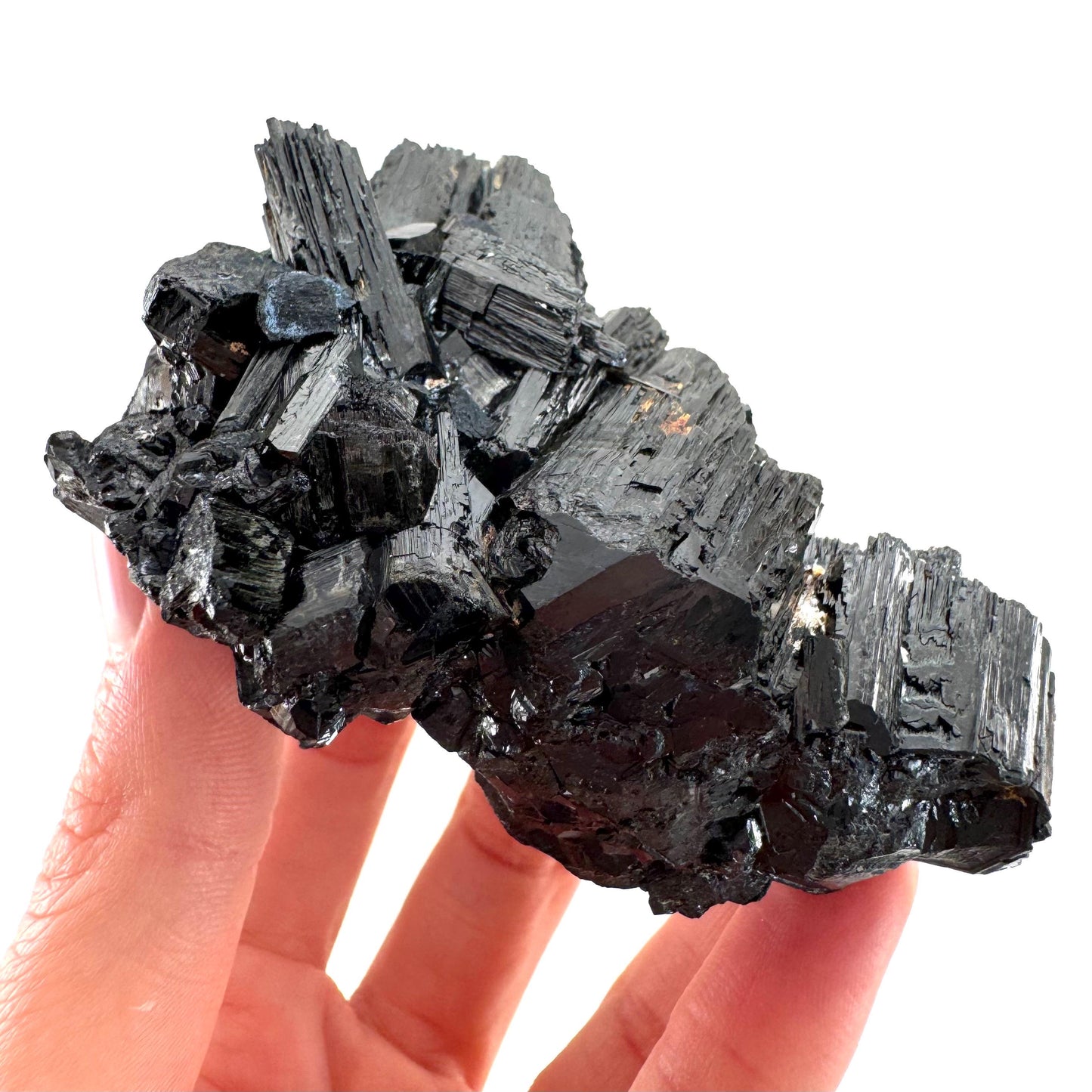 Erongo Black Tourmaline Cluster | Raw Crystal Protection Stone