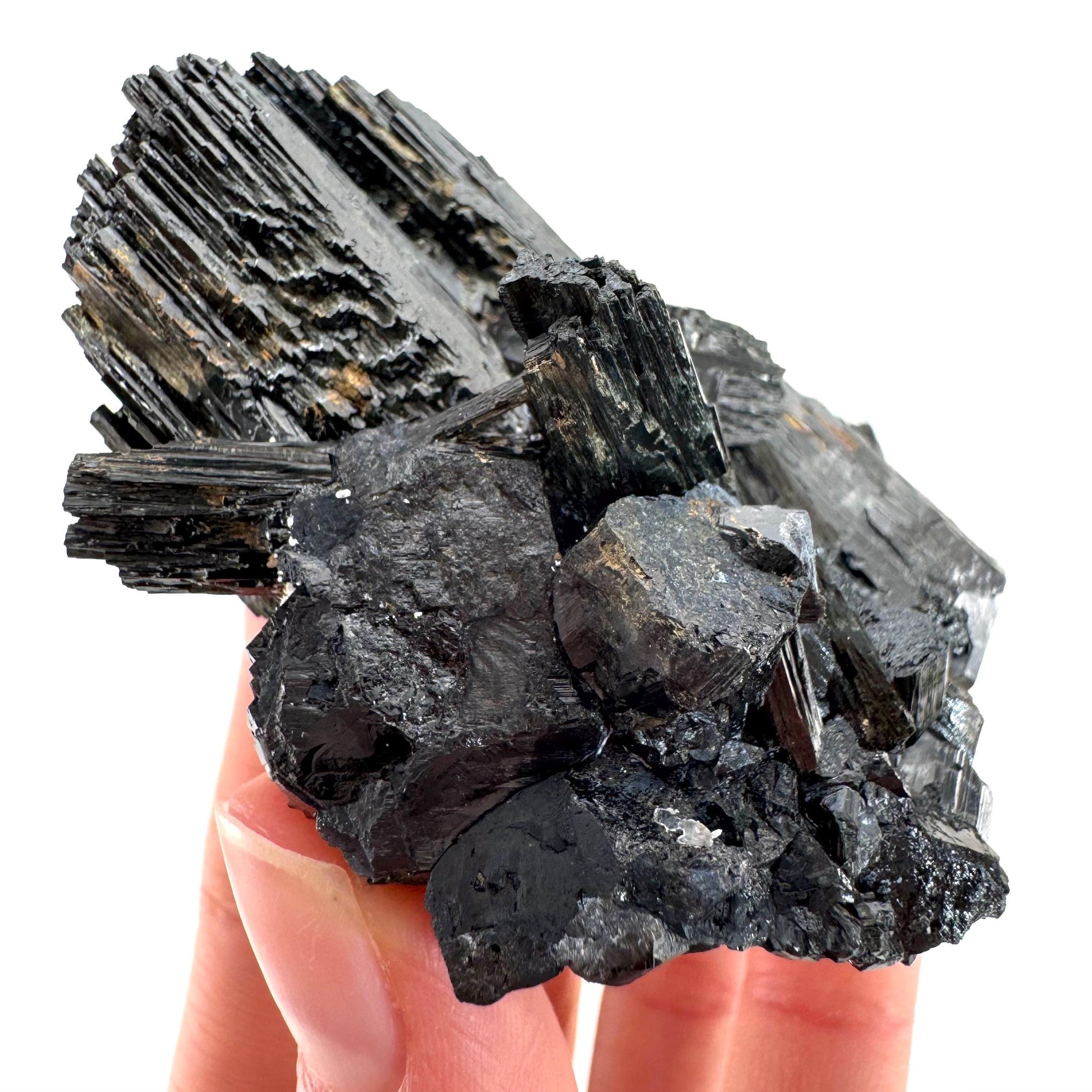 Erongo Black Tourmaline Cluster | Raw Crystal Protection Stone