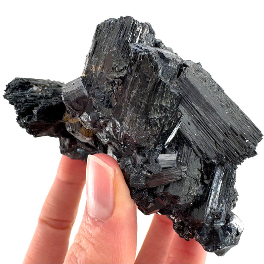Black Tourmaline Cluster | Namibian Raw Crystal Protection Stone