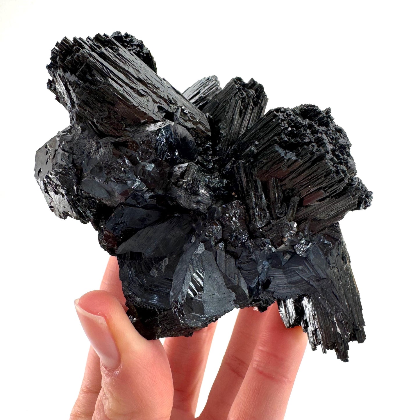 Black Tourmaline Cluster | Namibian Raw Crystal Protection Stone