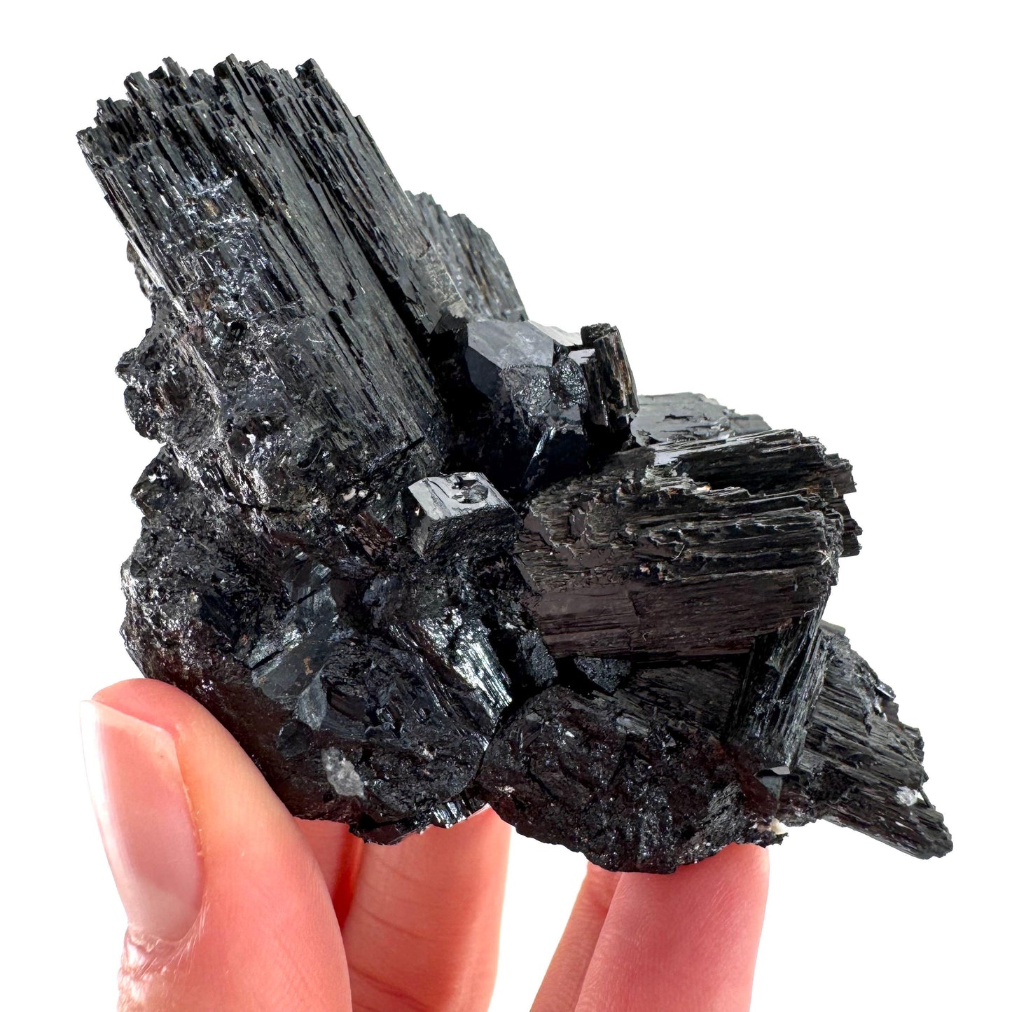 Raw Black Tourmaline Crystal Cluster | Namibia, Protection Stone