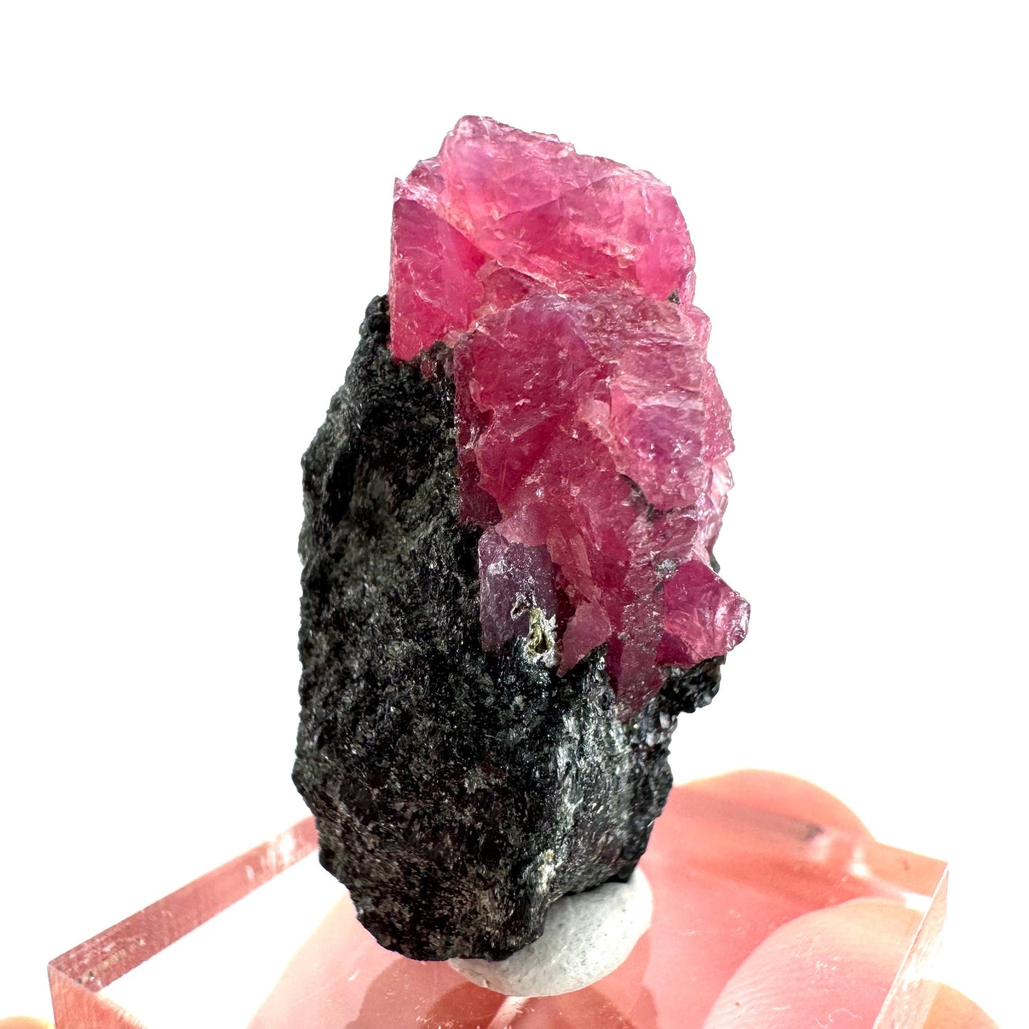 Ruby on Matrix | genuine raw red ruby crystal, natural mineral specimen