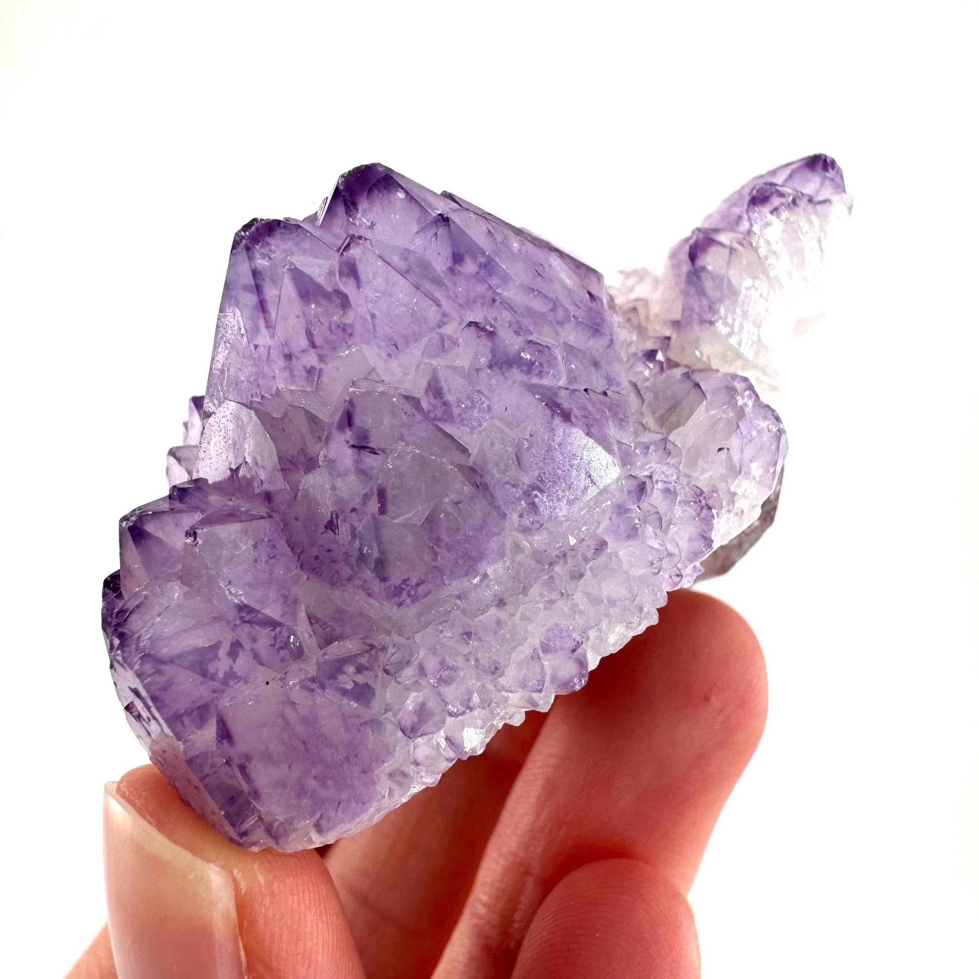 Spirit Quartz Crystal | raw natural purple amethyst cactus quartz, mineral specimen