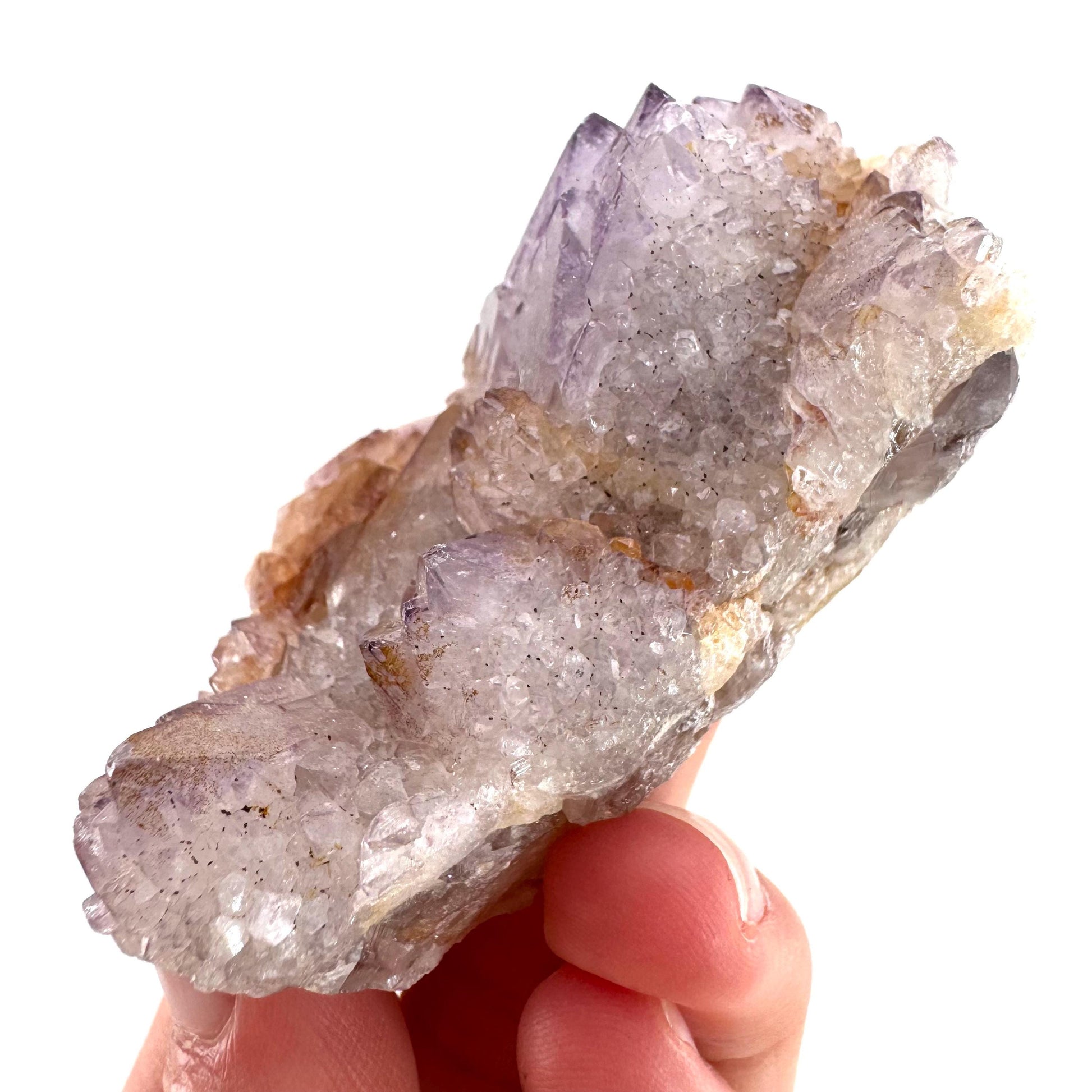 Spirit Quartz Crystal | raw natural purple amethyst cactus quartz, mineral specimen
