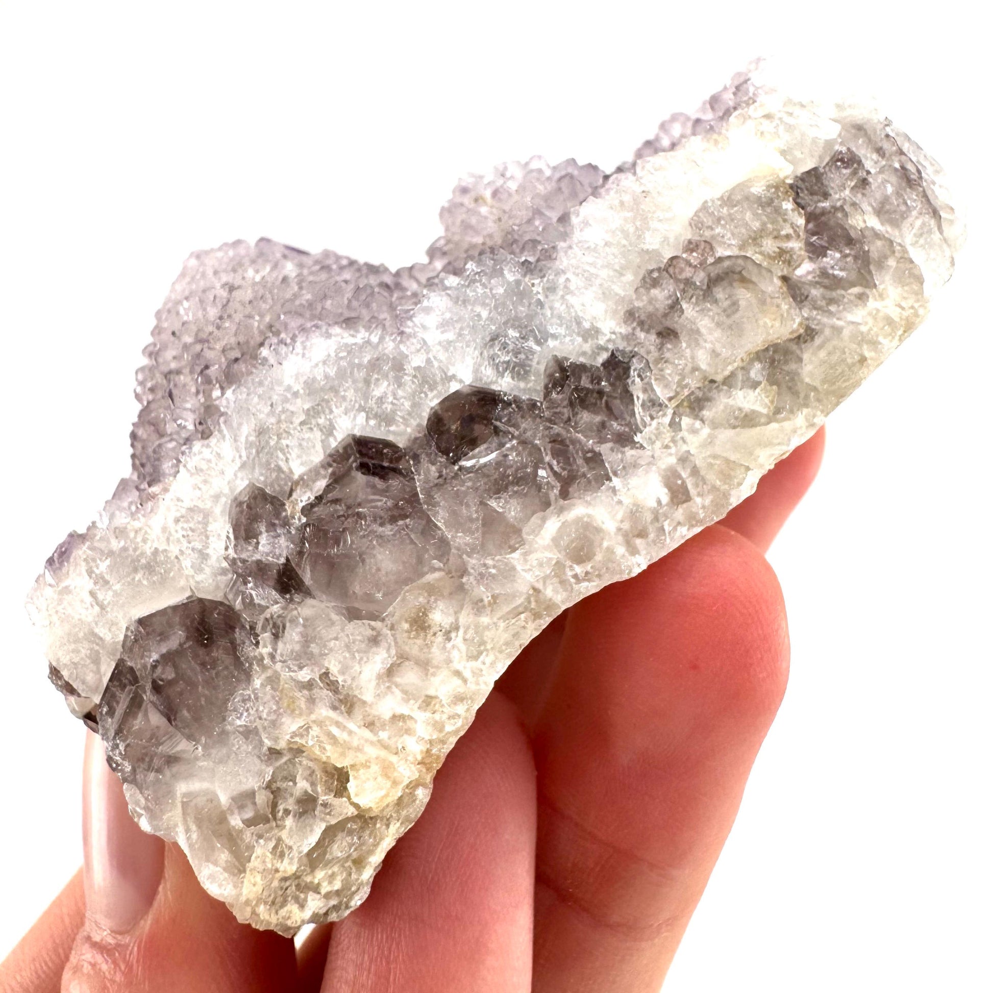 Spirit Quartz Crystal | raw natural purple amethyst cactus quartz, mineral specimen