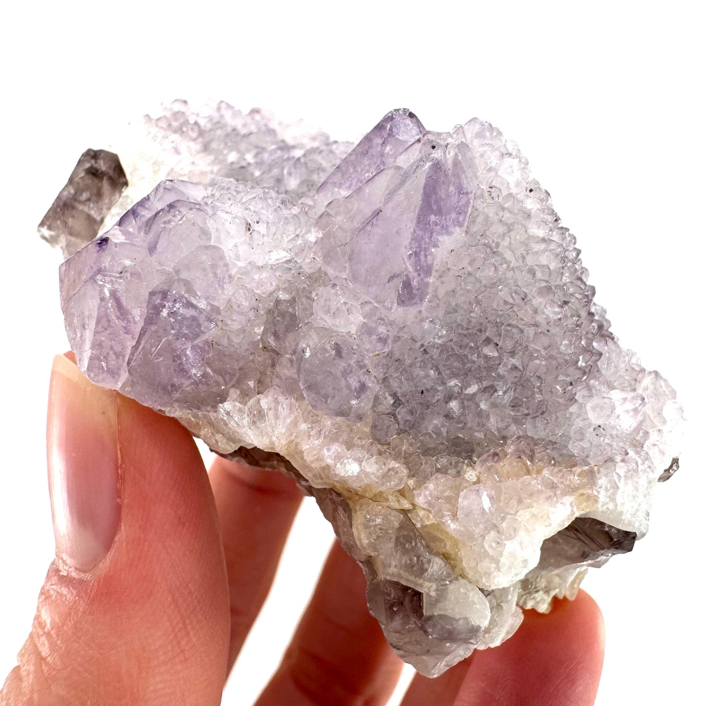 Spirit Quartz Crystal | raw natural purple amethyst cactus quartz, mineral specimen