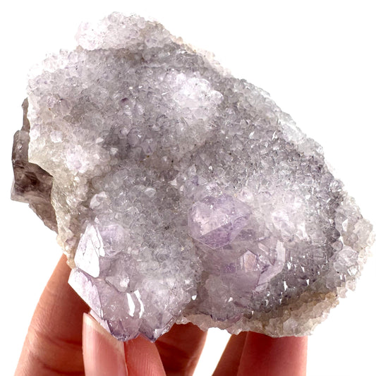 Spirit Quartz Crystal | raw natural purple amethyst cactus quartz, mineral specimen