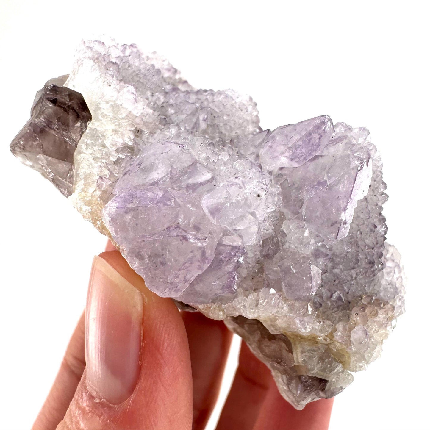 Spirit Quartz Crystal | raw natural purple amethyst cactus quartz, mineral specimen