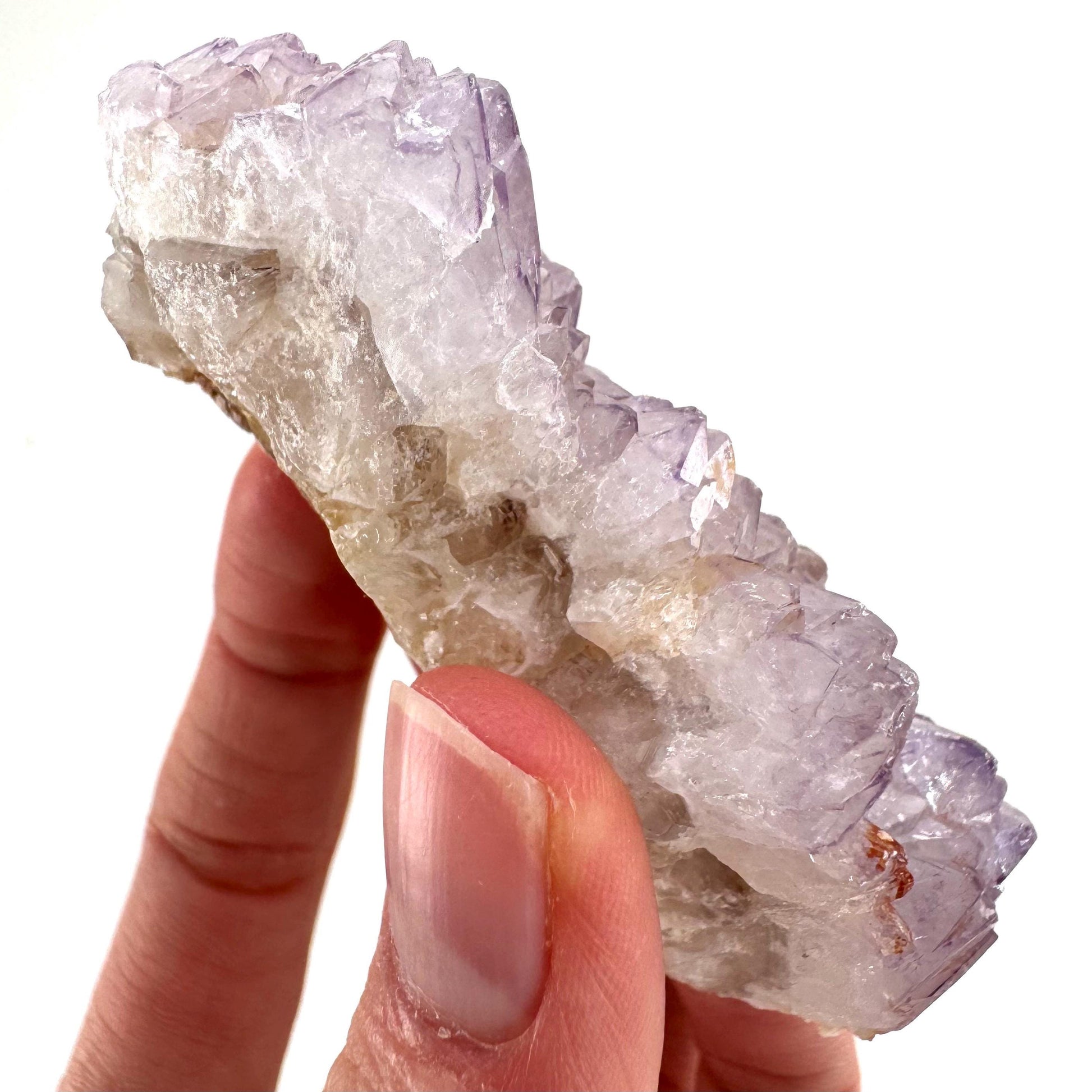 Spirit Quartz Crystal | raw natural purple amethyst cactus quartz, mineral specimen