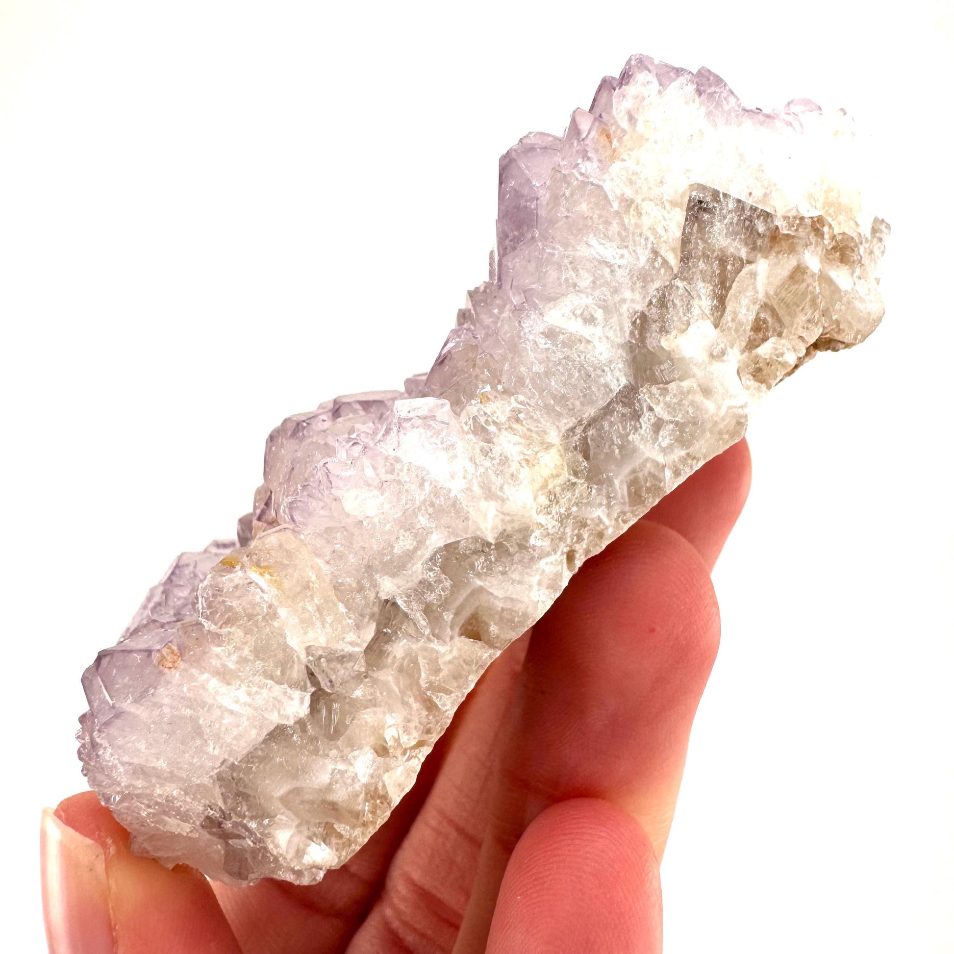 Spirit Quartz Crystal | raw natural purple amethyst cactus quartz, mineral specimen