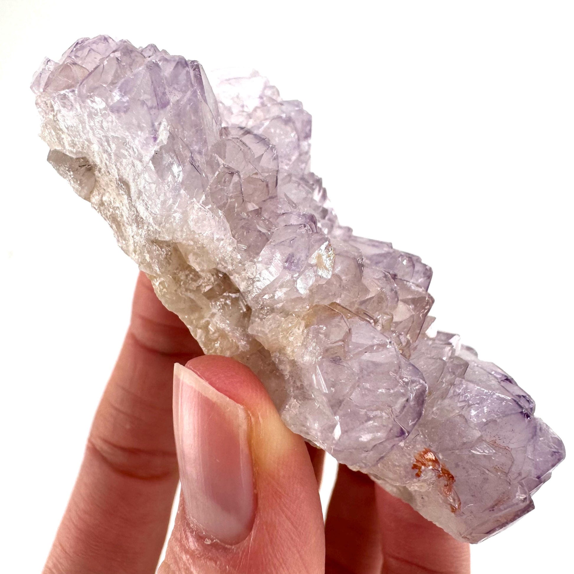 Spirit Quartz Crystal | raw natural purple amethyst cactus quartz, mineral specimen