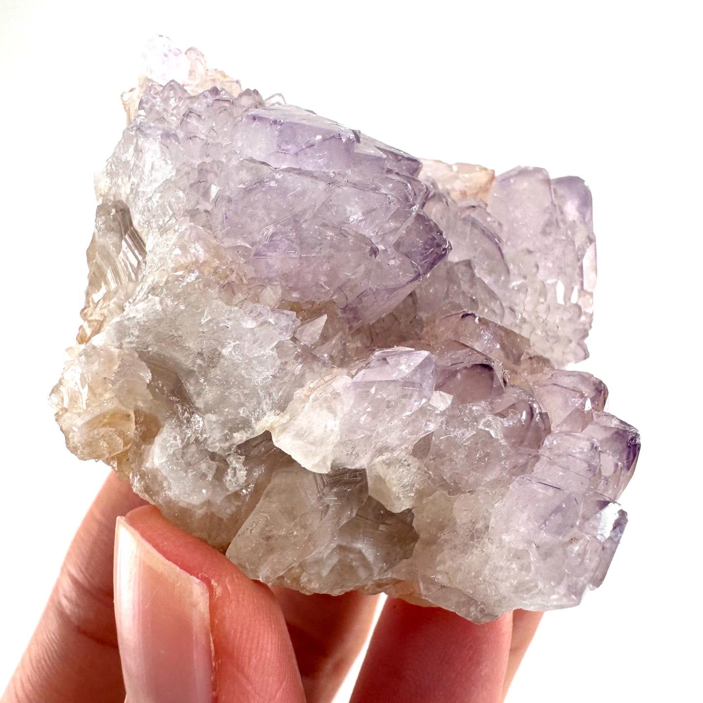 Spirit Quartz Crystal | raw natural purple amethyst cactus quartz, mineral specimen