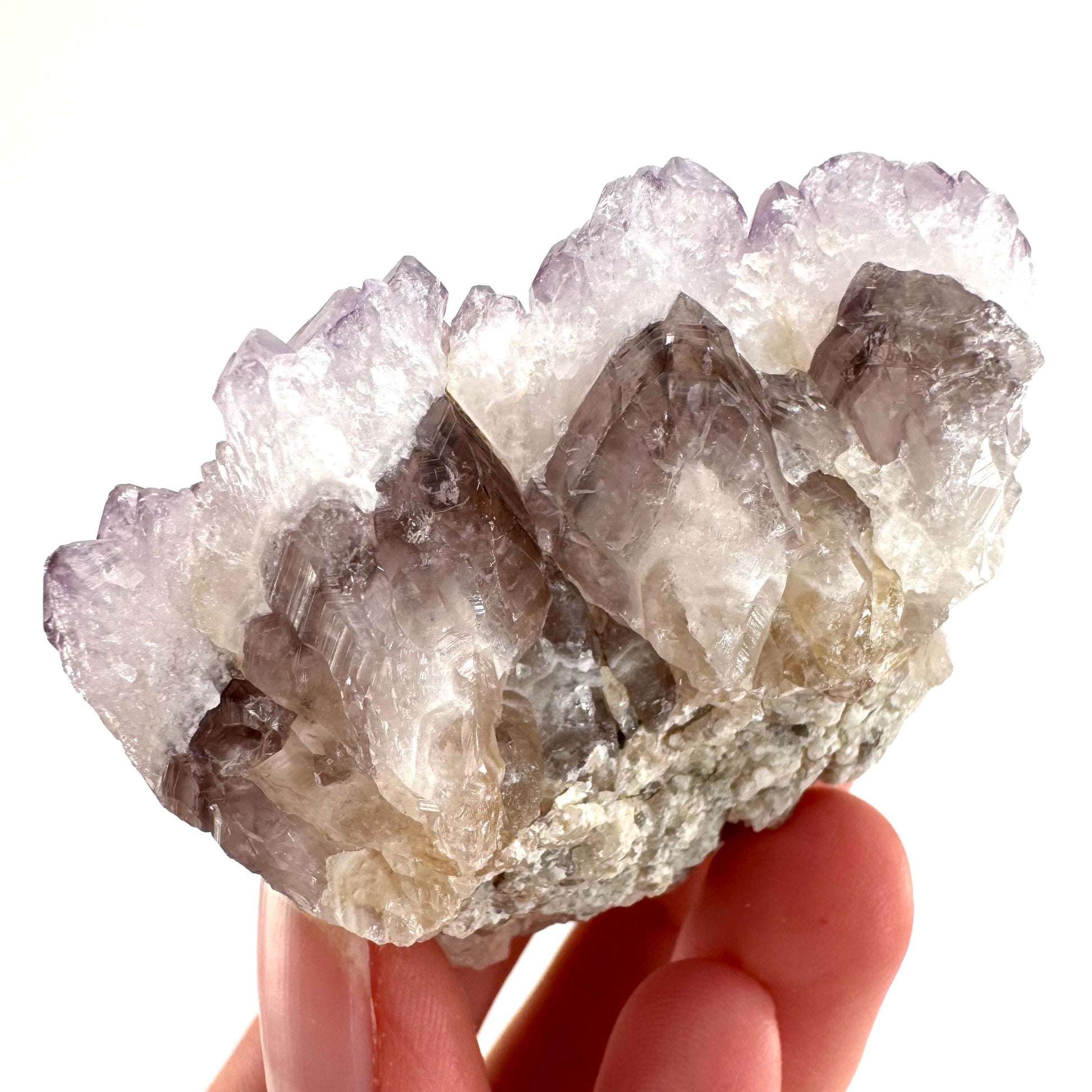 Spirit Quartz Crystal | raw natural purple amethyst cactus quartz, mineral specimen