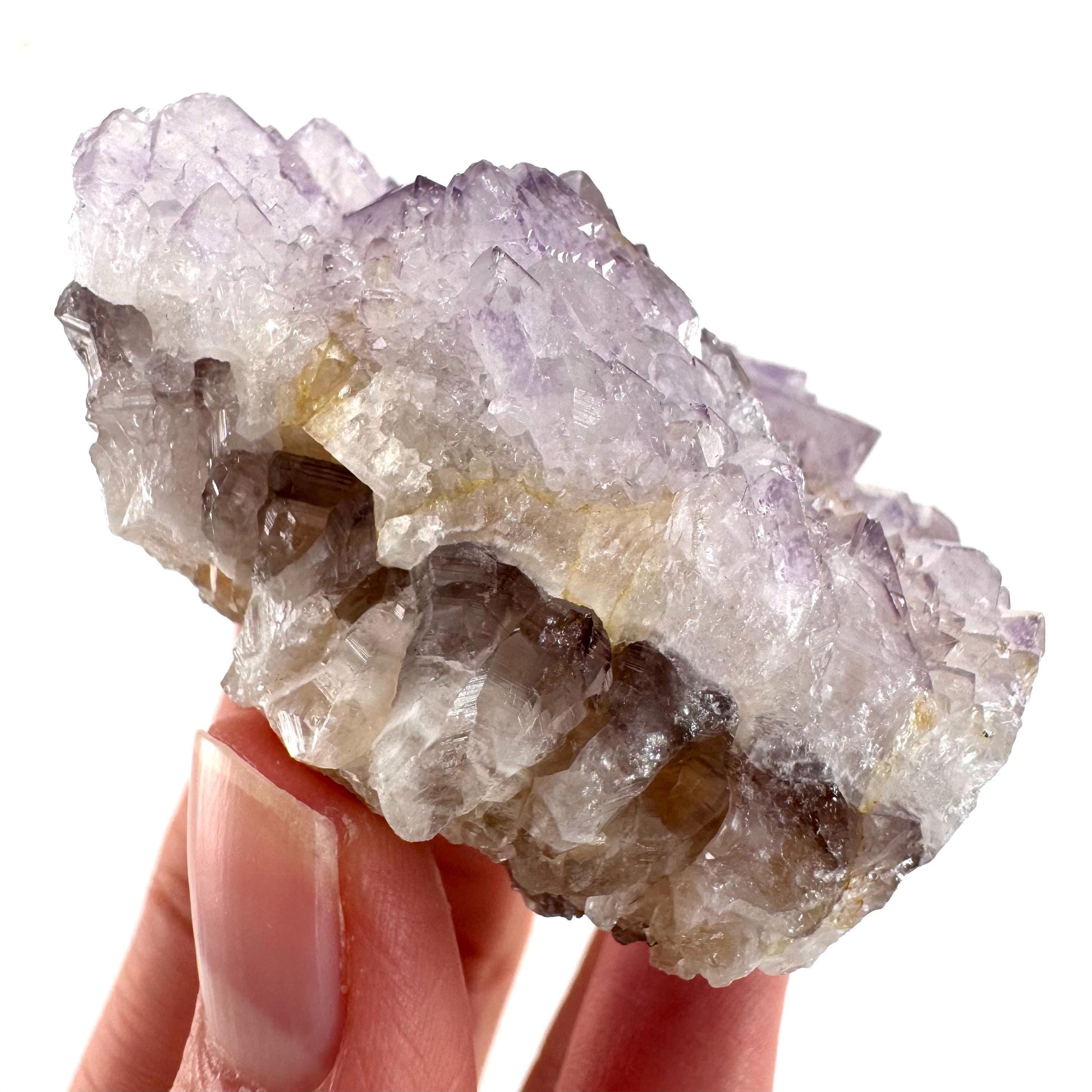 Spirit Quartz Crystal | raw natural purple amethyst cactus quartz, mineral specimen