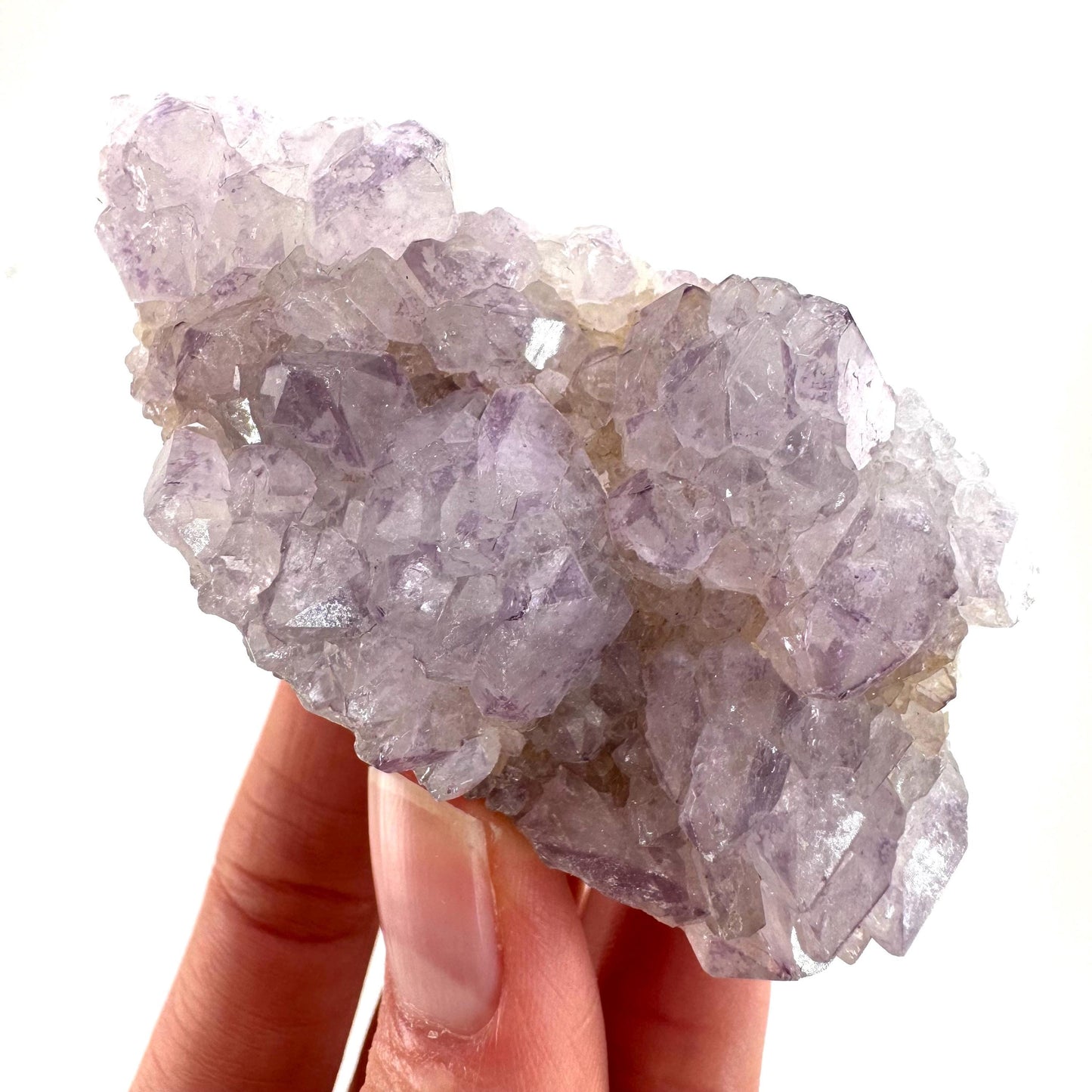 Spirit Quartz Crystal | raw natural purple amethyst cactus quartz, mineral specimen