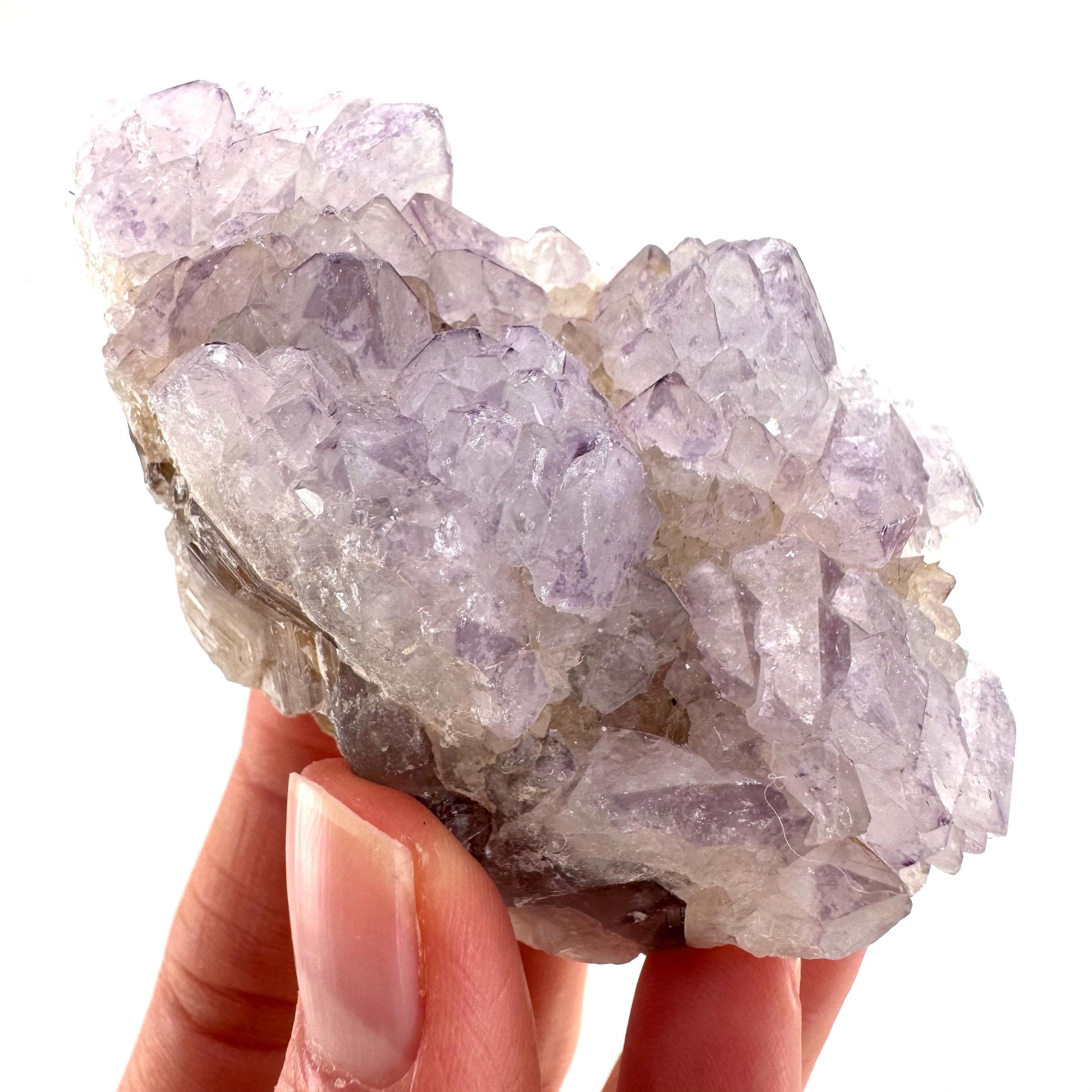 Spirit Quartz Crystal | raw natural purple amethyst cactus quartz, mineral specimen