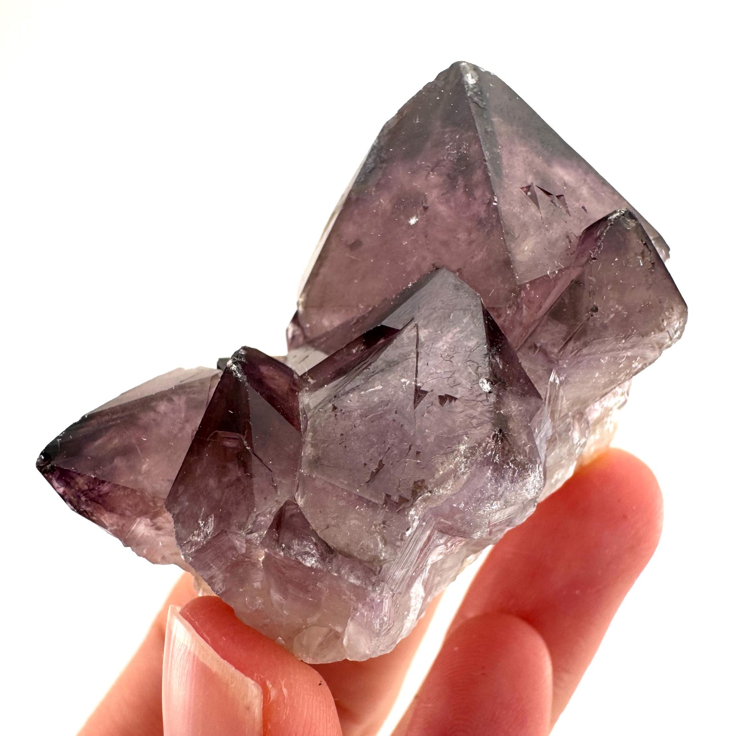 Spirit Quartz Crystal | raw natural purple amethyst cactus quartz, mineral specimen