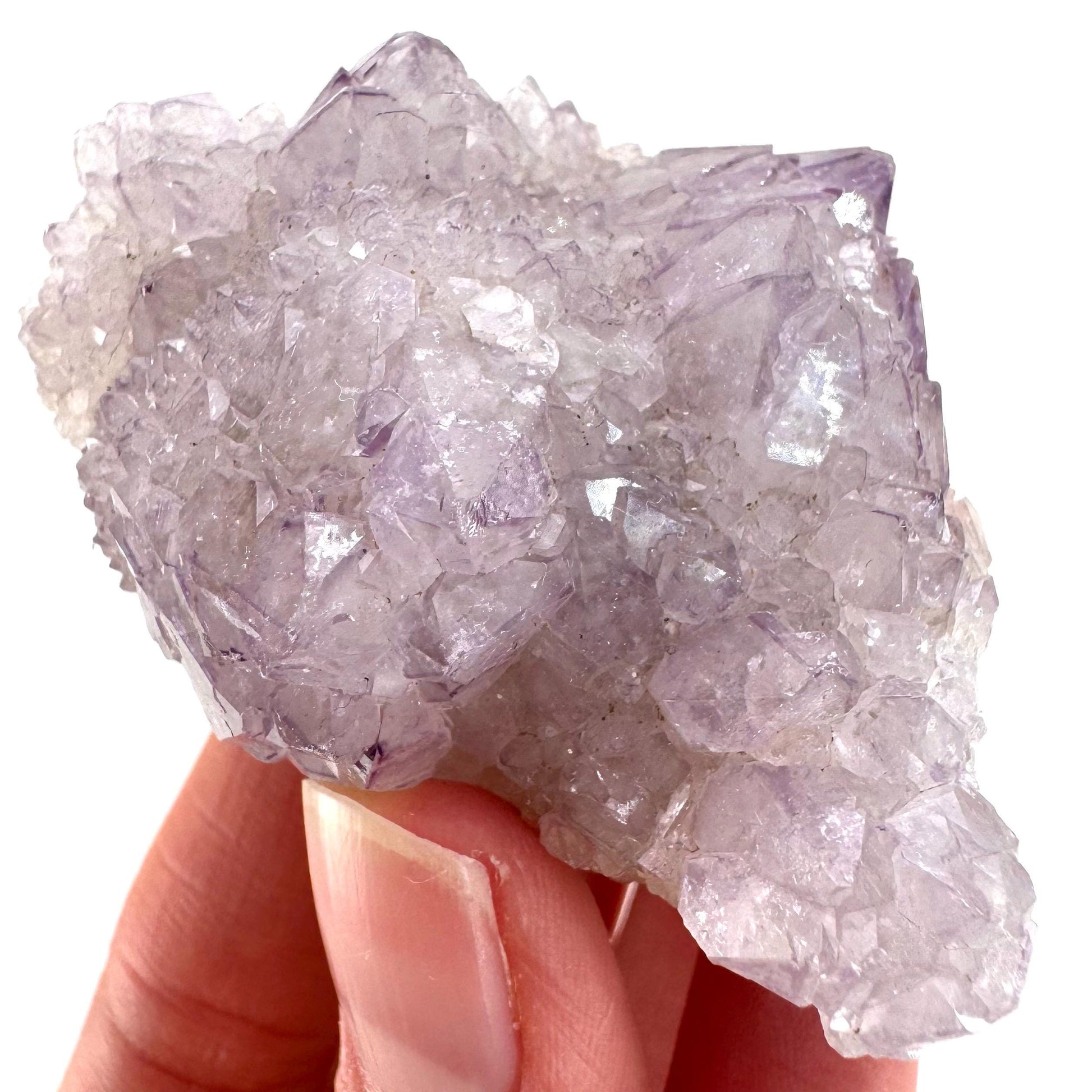 Spirit Quartz Crystal | raw natural purple amethyst cactus quartz, mineral specimen
