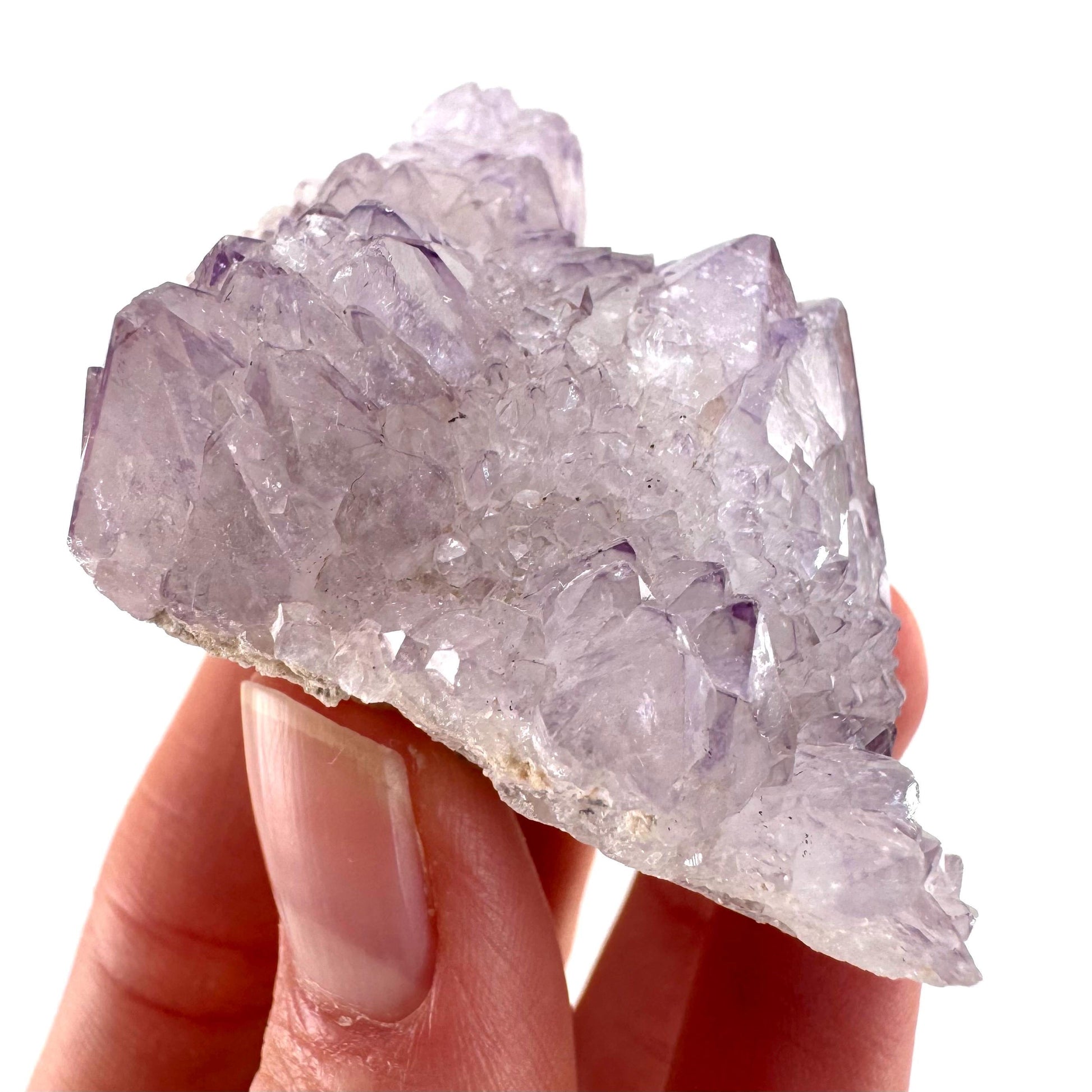 Spirit Quartz Crystal | raw natural purple amethyst cactus quartz, mineral specimen