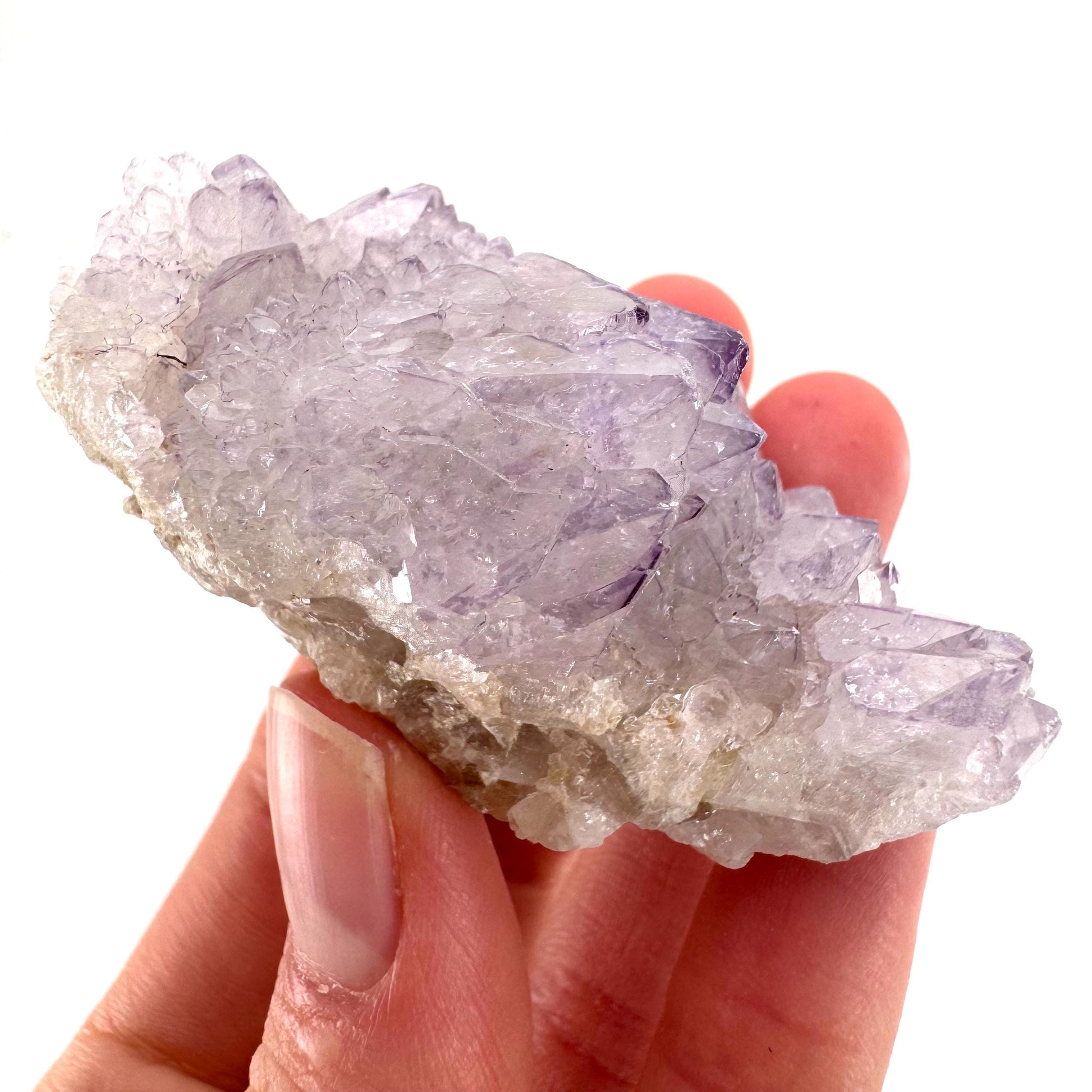 Spirit Quartz Crystal | raw natural purple amethyst cactus quartz, mineral specimen